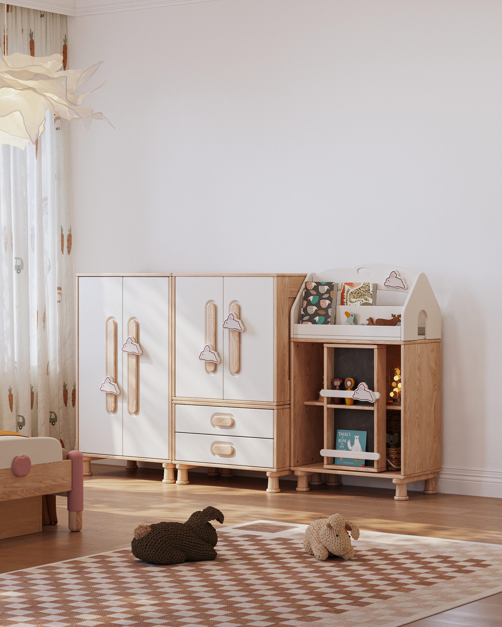 Children's furniture，Child mother and baby，Creative design，modularization，furniture design ，Wardrobe Design，Combination cabinet design，Children's room，