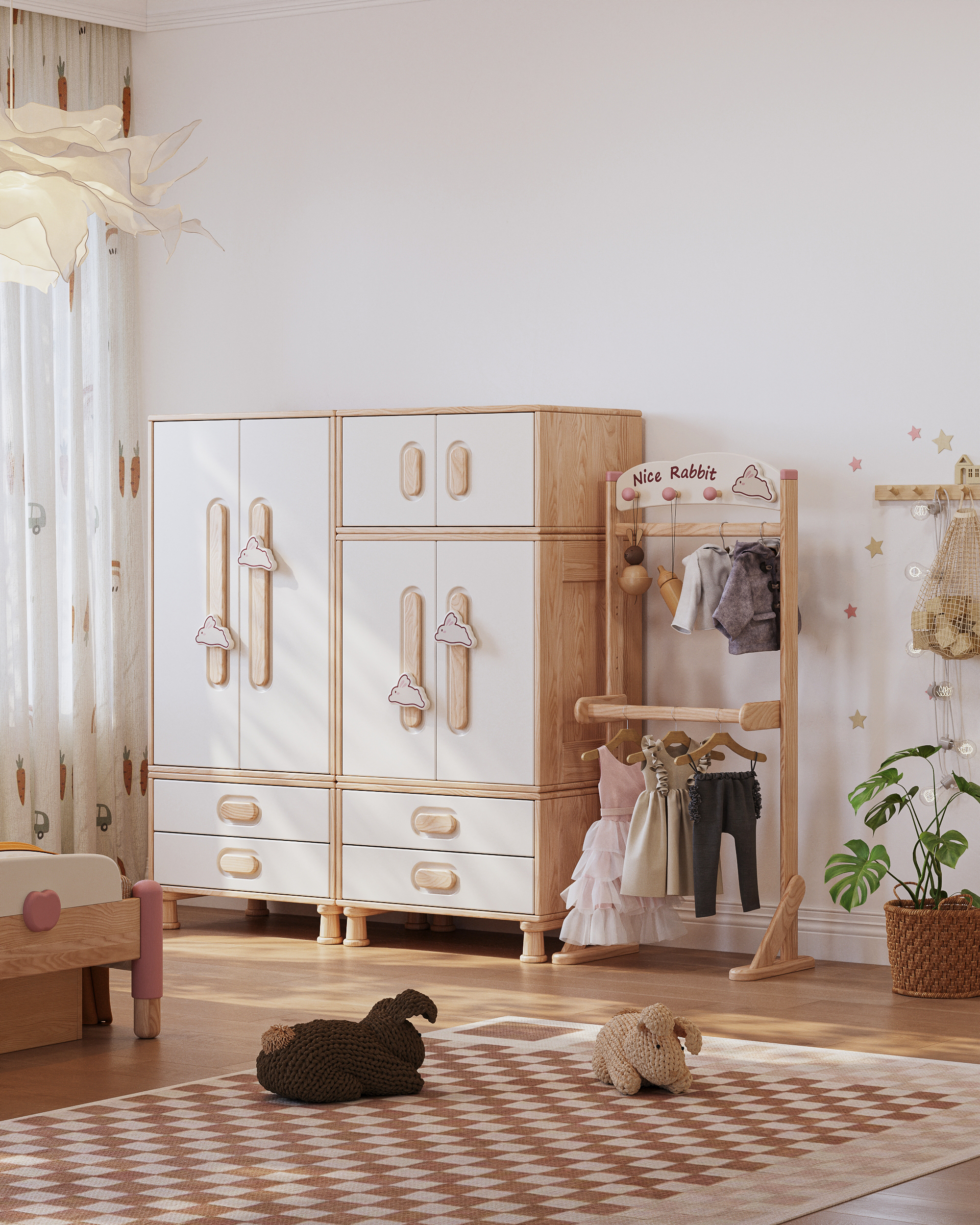 Children's furniture，Child mother and baby，Creative design，modularization，furniture design ，Wardrobe Design，Combination cabinet design，Children's room，