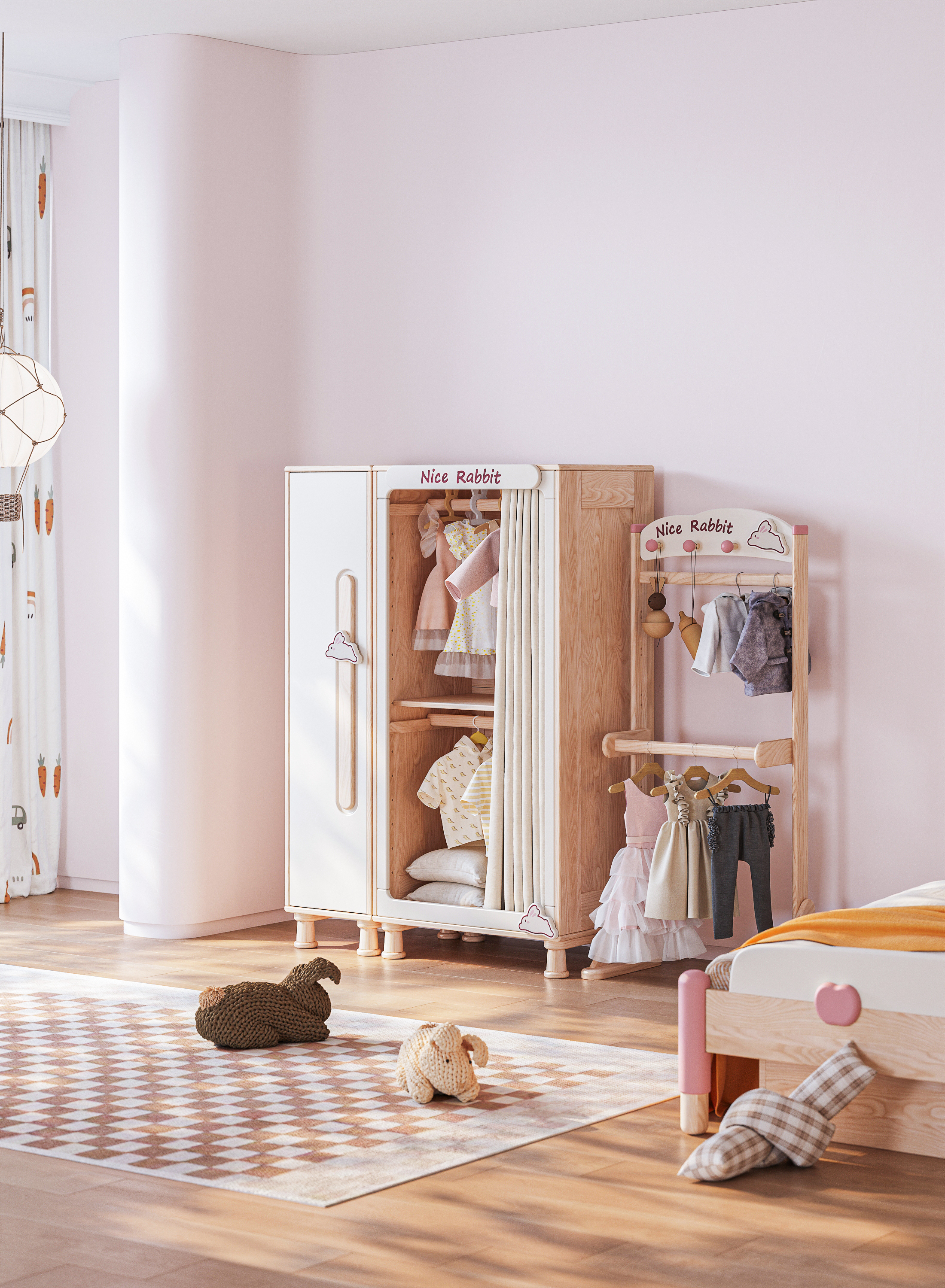 Children's furniture，Child mother and baby，Creative design，modularization，furniture design ，Wardrobe Design，Combination cabinet design，Children's room，