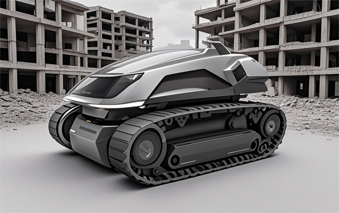 Futuristic engineering vehicle，
