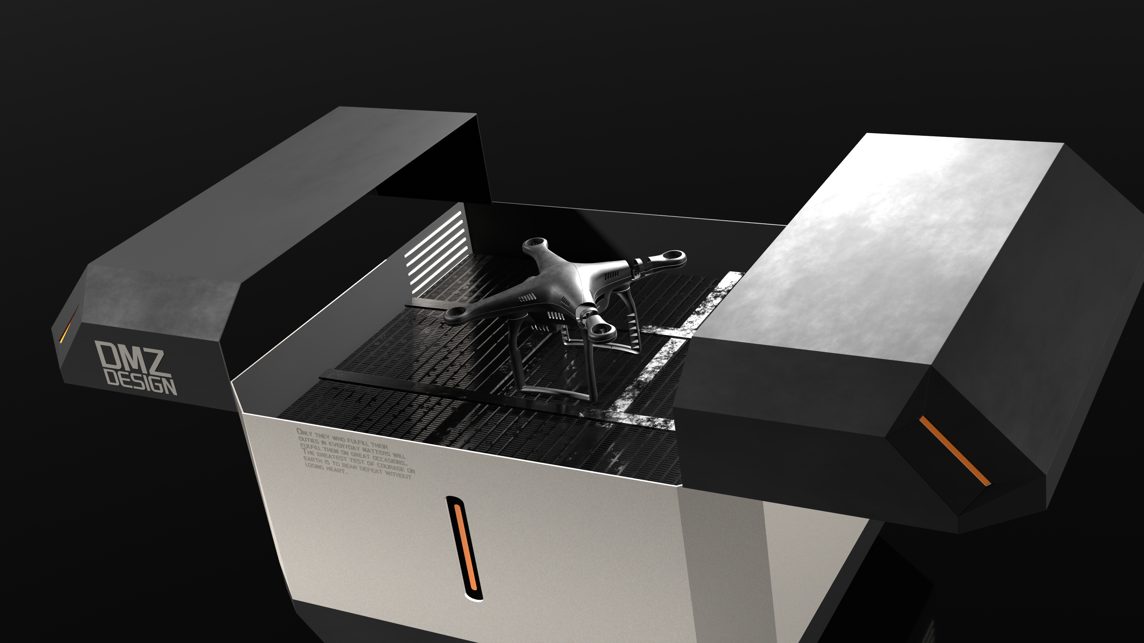 industrial design，product design，Drone hangar，UAV，low-altitude economy，Sheet metal equipment，UAV take-off and landing platform，Appearance design，