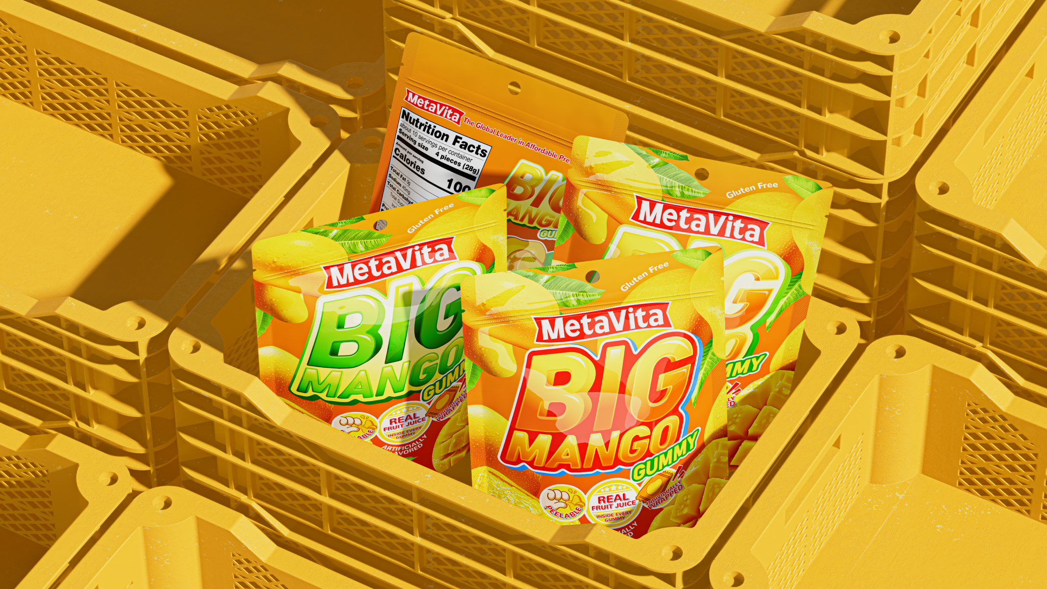 Snack packaging，Leisure snacks，Food packaging，packing design，Brand design，Mango，Fast consumer packaging，The icon design，