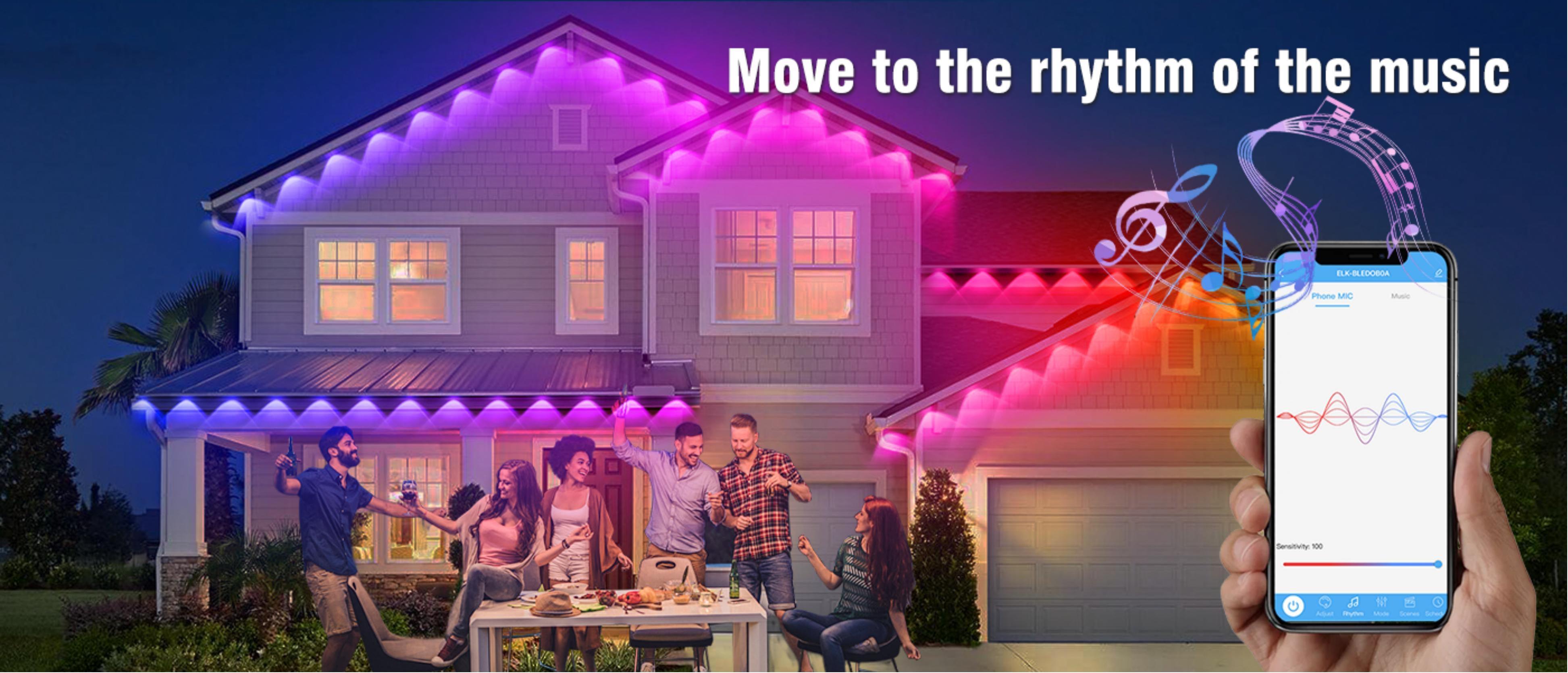 Magic Eaves Light，Lamp string，Eaves lamp，Atmosphere lamp，