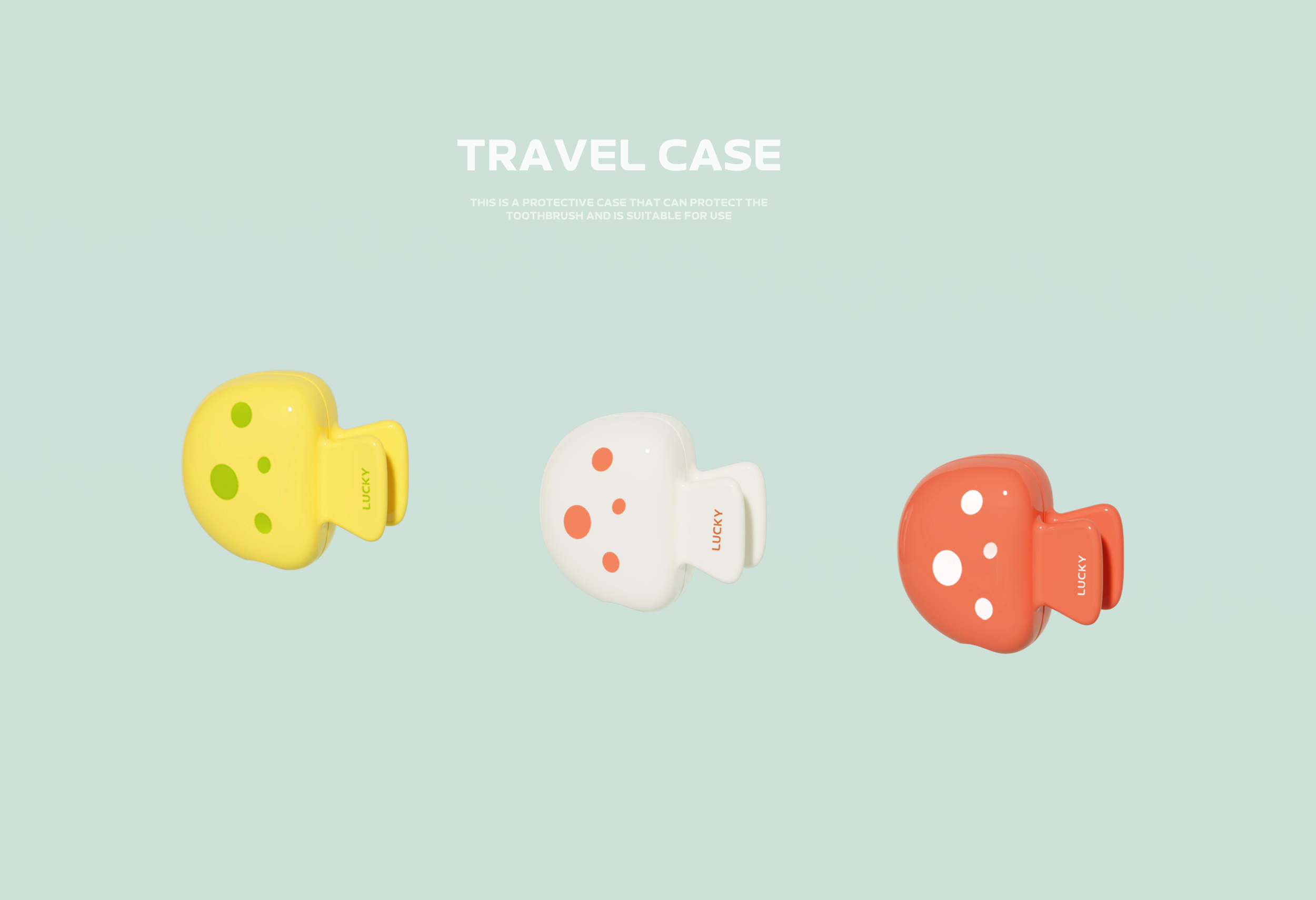 travel，Toothbrush storage，Clip，Mushroom，