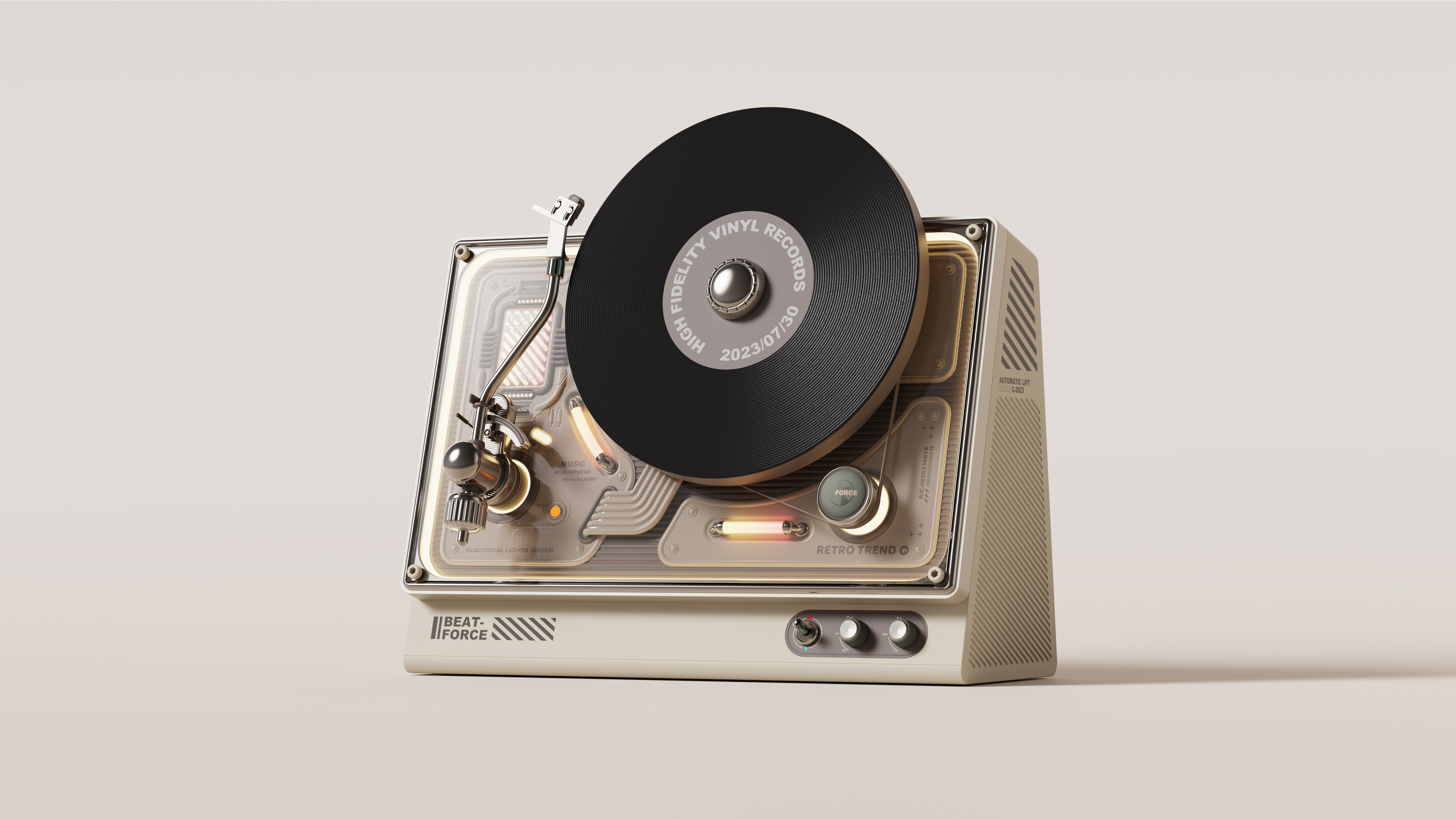industrial design，product design，Appearance design，Vinyl record player，jukebox，