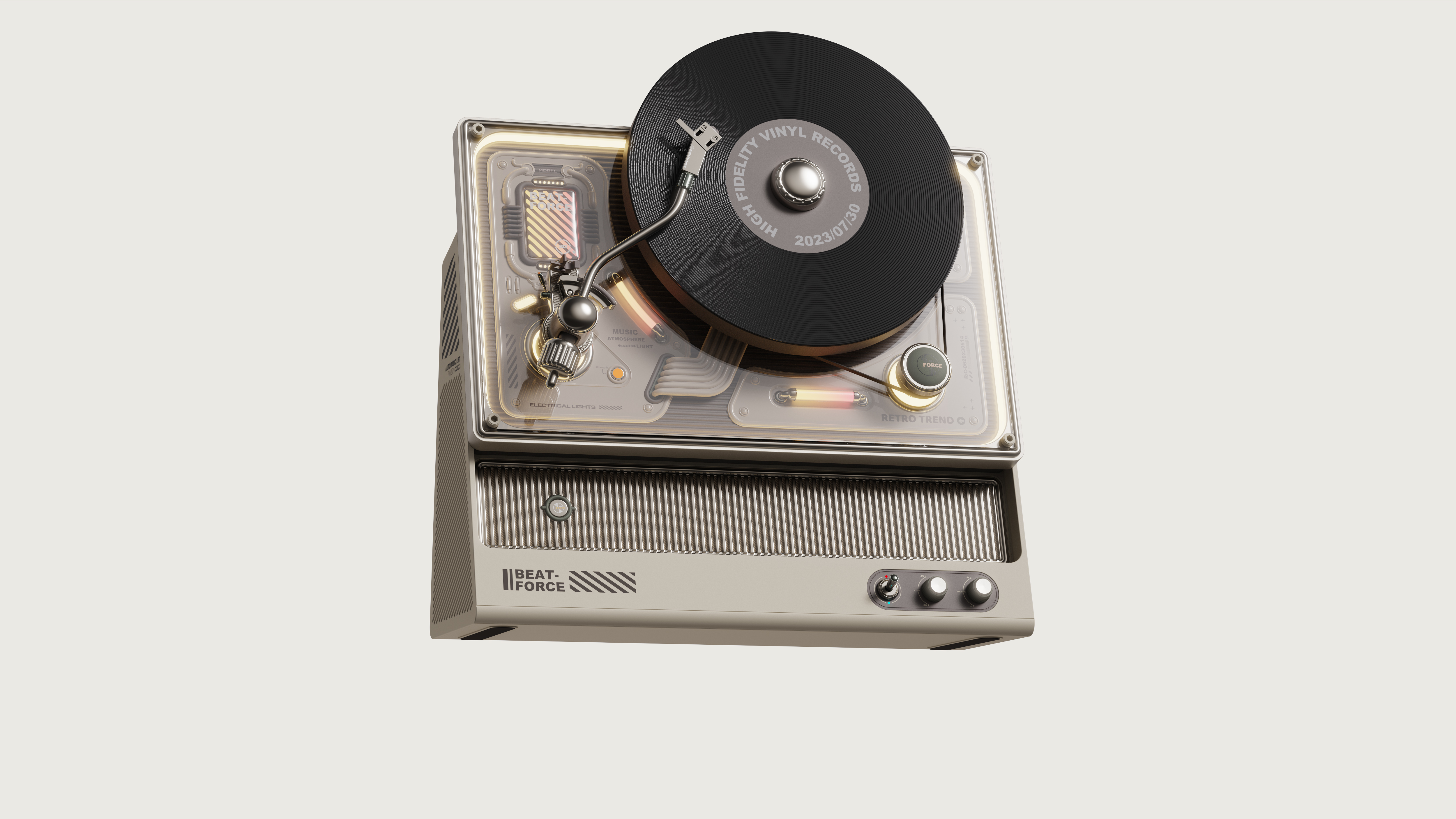 industrial design，product design，Appearance design，Vinyl record player，jukebox，