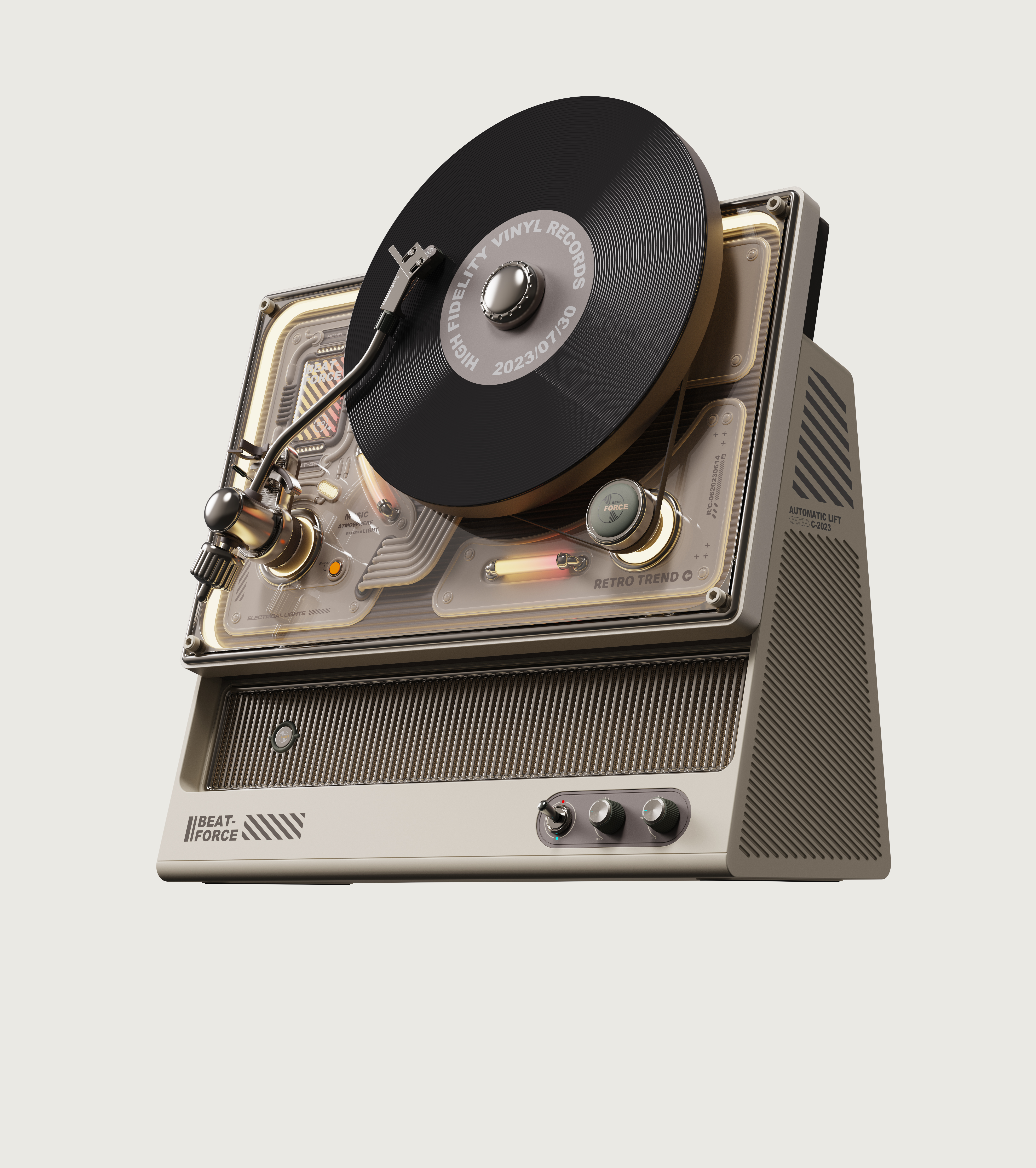 industrial design，product design，Appearance design，Vinyl record player，jukebox，