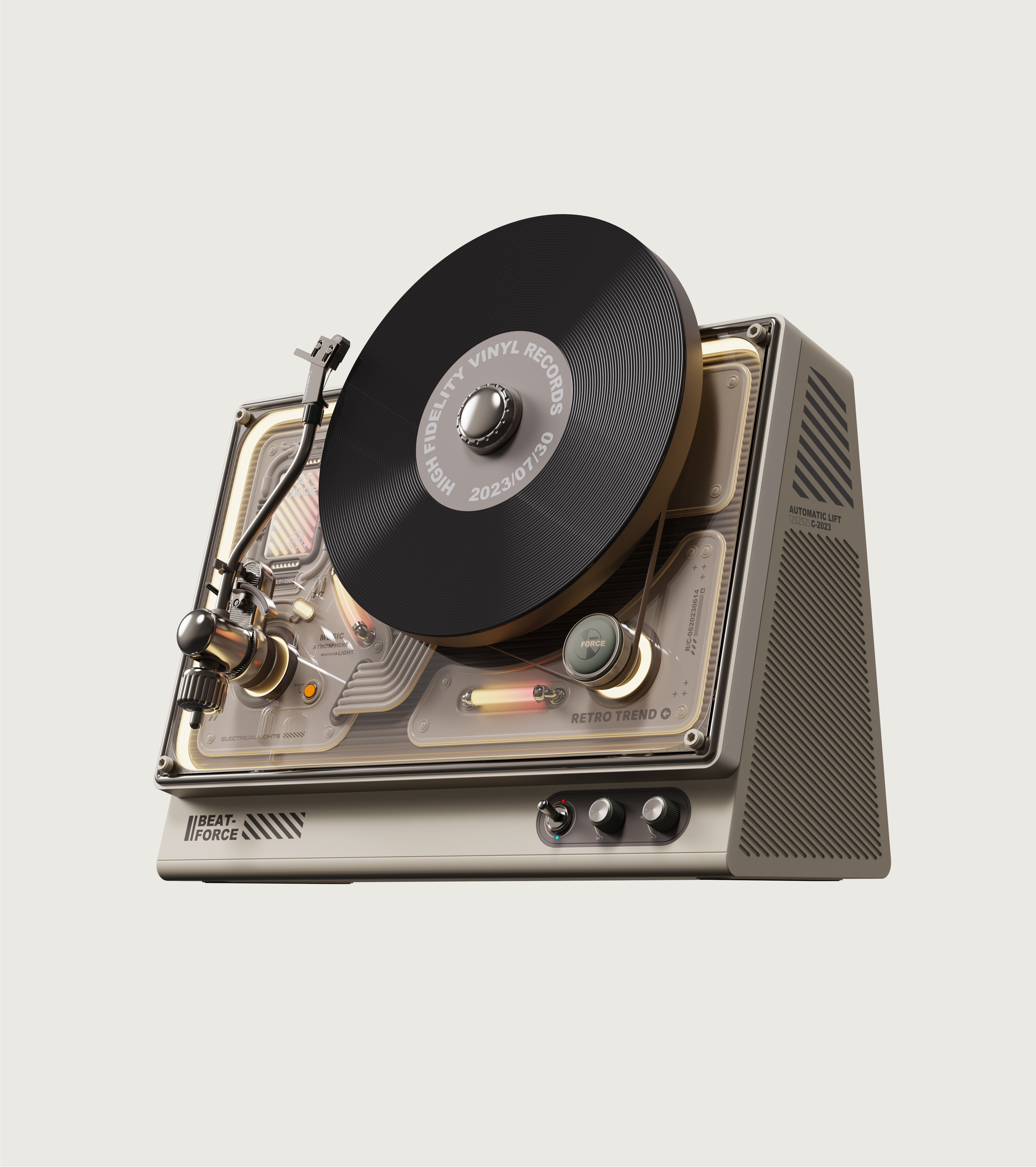 industrial design，product design，Appearance design，Vinyl record player，jukebox，