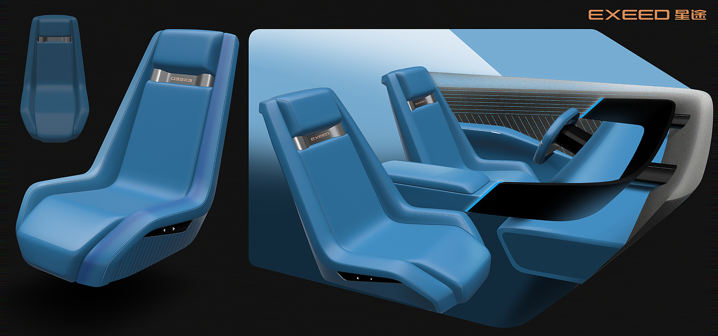 Interior design，Exterior design，Seat design，Steering wheel design，vehicle，Automobile design，Automobile modeling design，PS rendering，