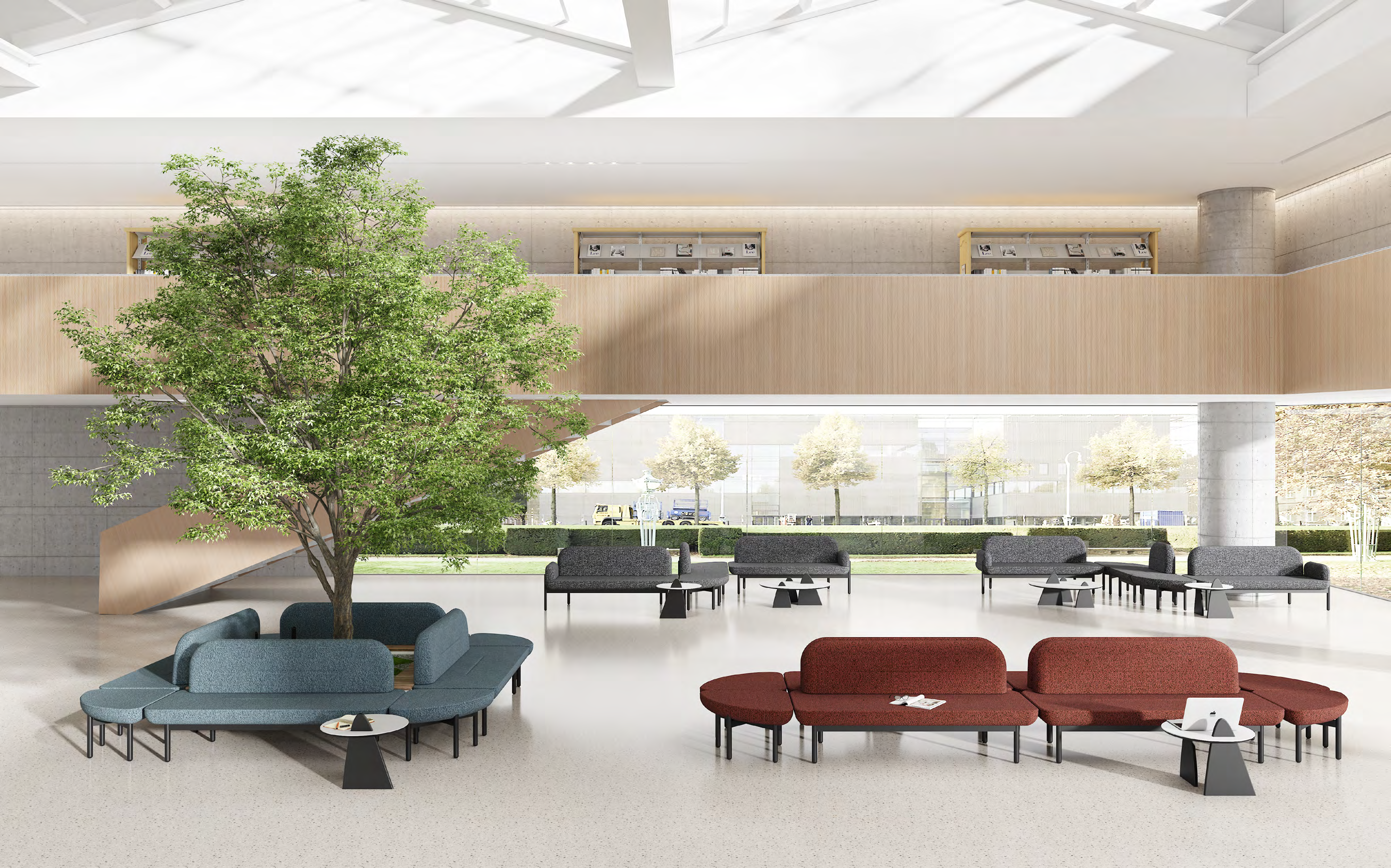 Clouds, software, public leisure, sofa, office furniture，