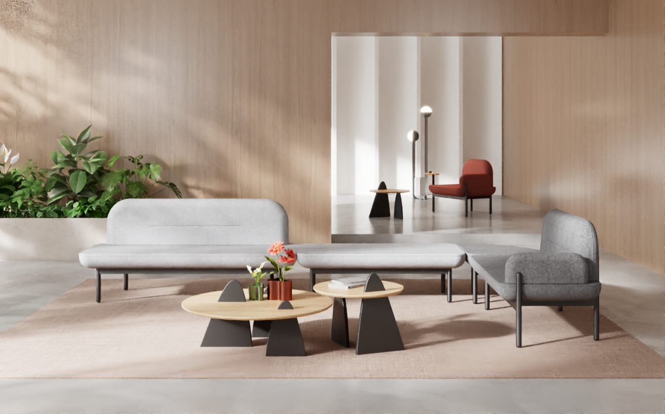 Clouds, software, public leisure, sofa, office furniture，