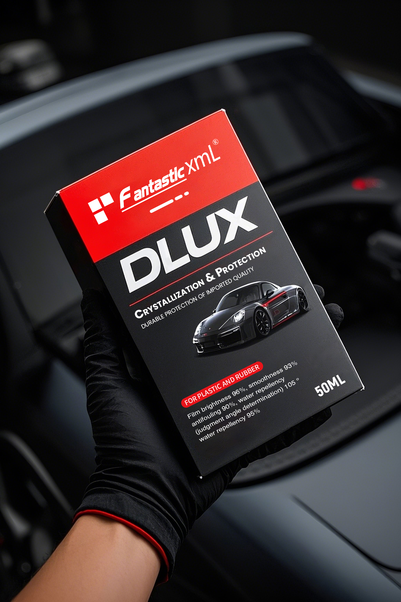 Car coating, plating crystal, AI rendering，