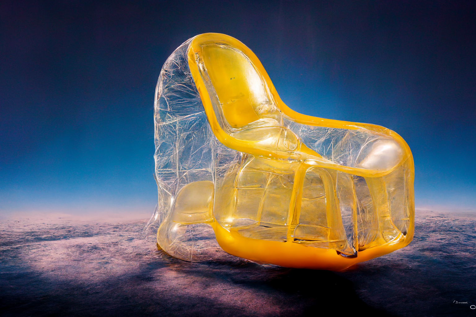 sofa，Inflatable seat，AI design，transparent，sense of modernity，