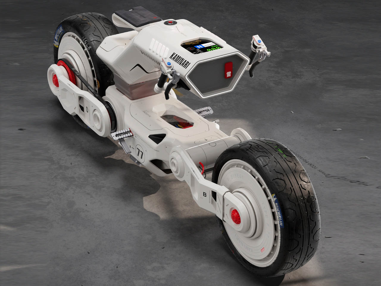 akira，motorcycle，Cyberpunk，Futurism，