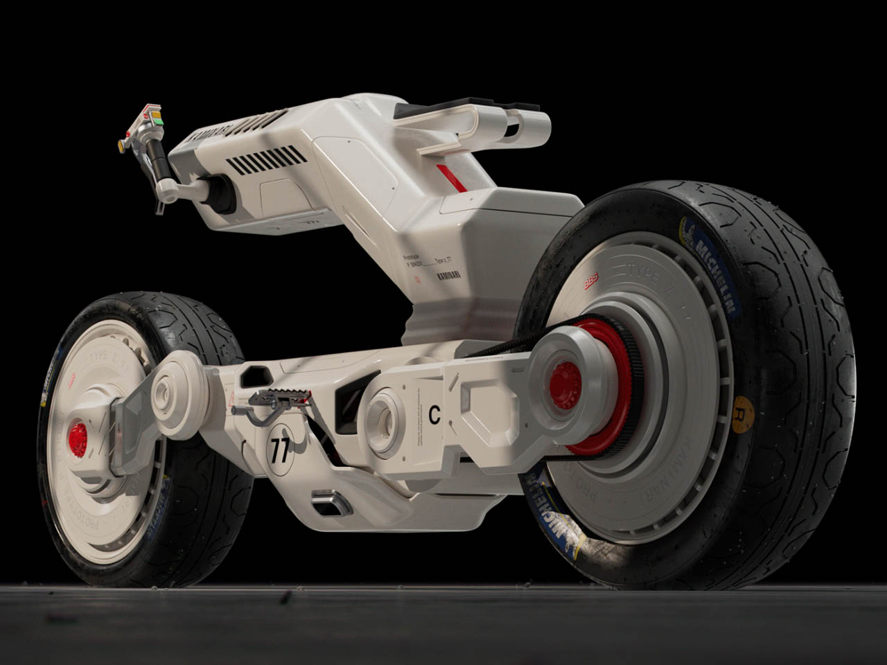 akira，motorcycle，Cyberpunk，Futurism，