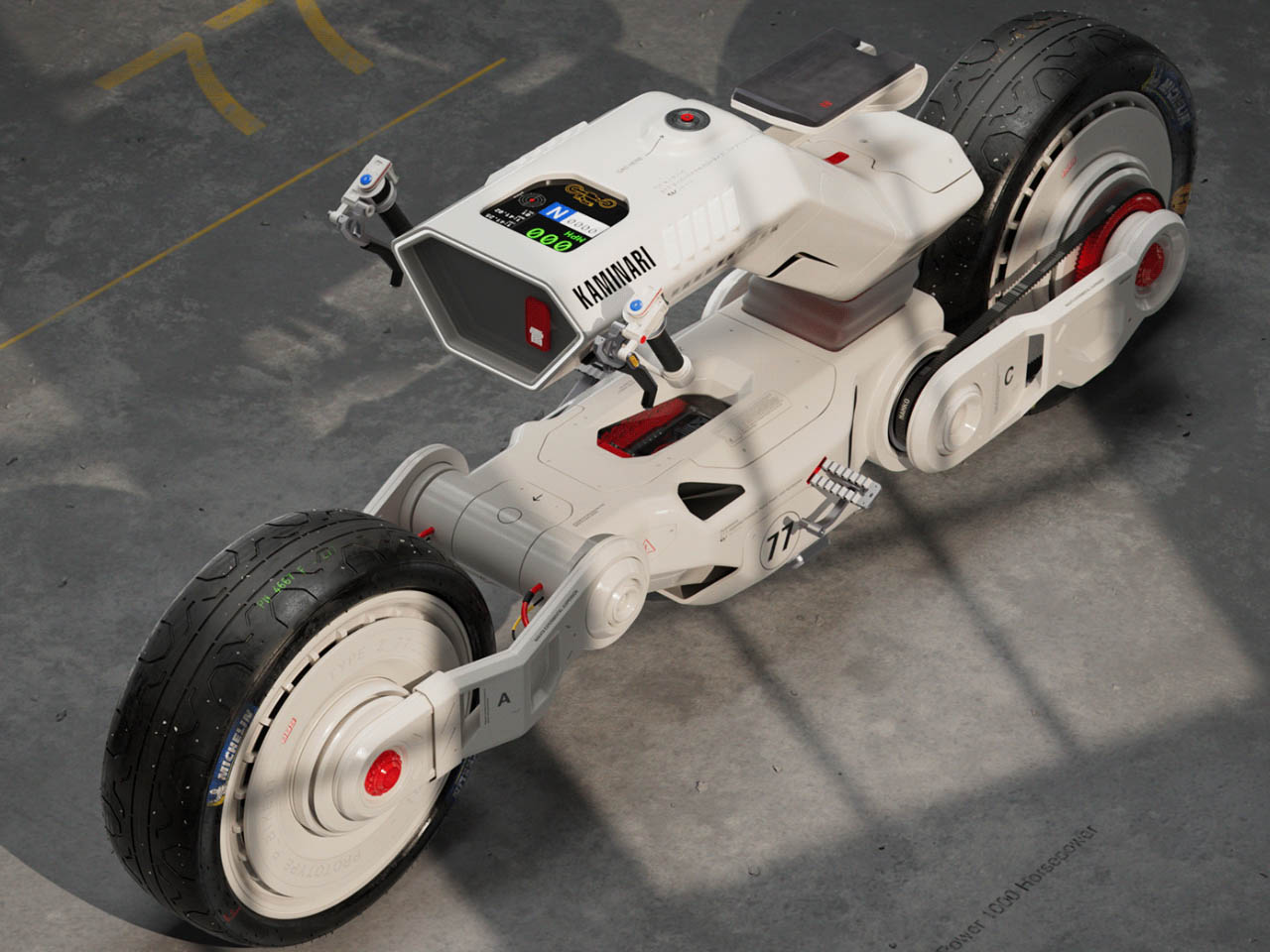 akira，motorcycle，Cyberpunk，Futurism，