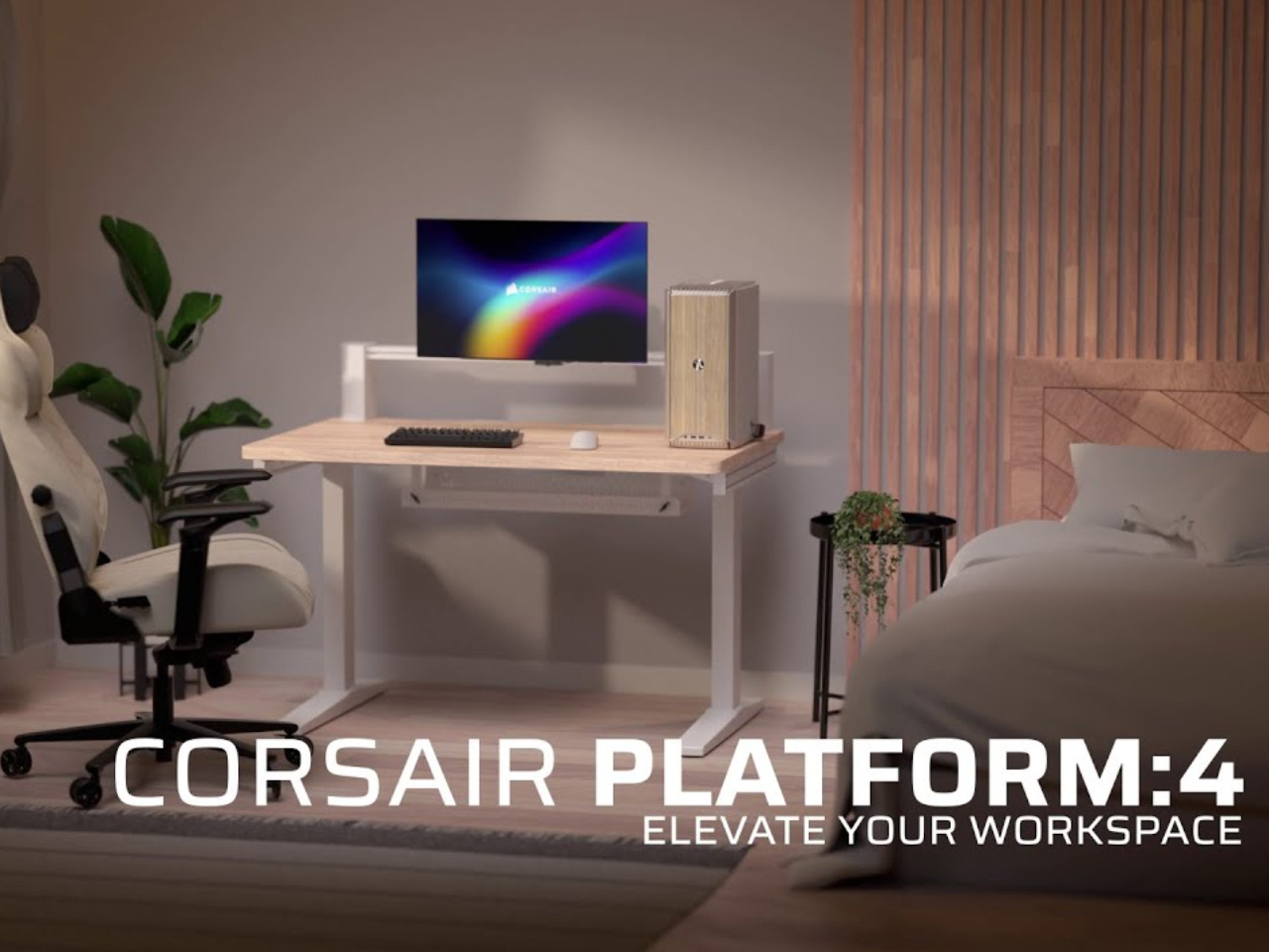 CORSAIR Platform:4，desk，furniture，Table，