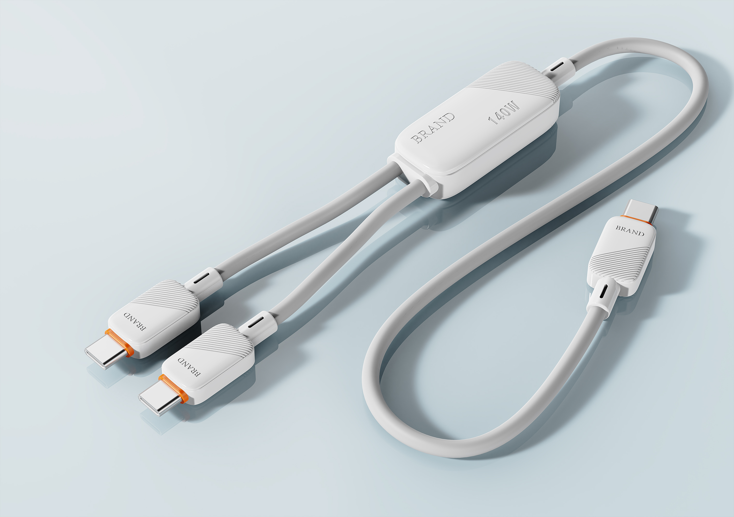 One-to-two data line，Electronics，industrial design，product design，3C digital，Consumer electronics design，