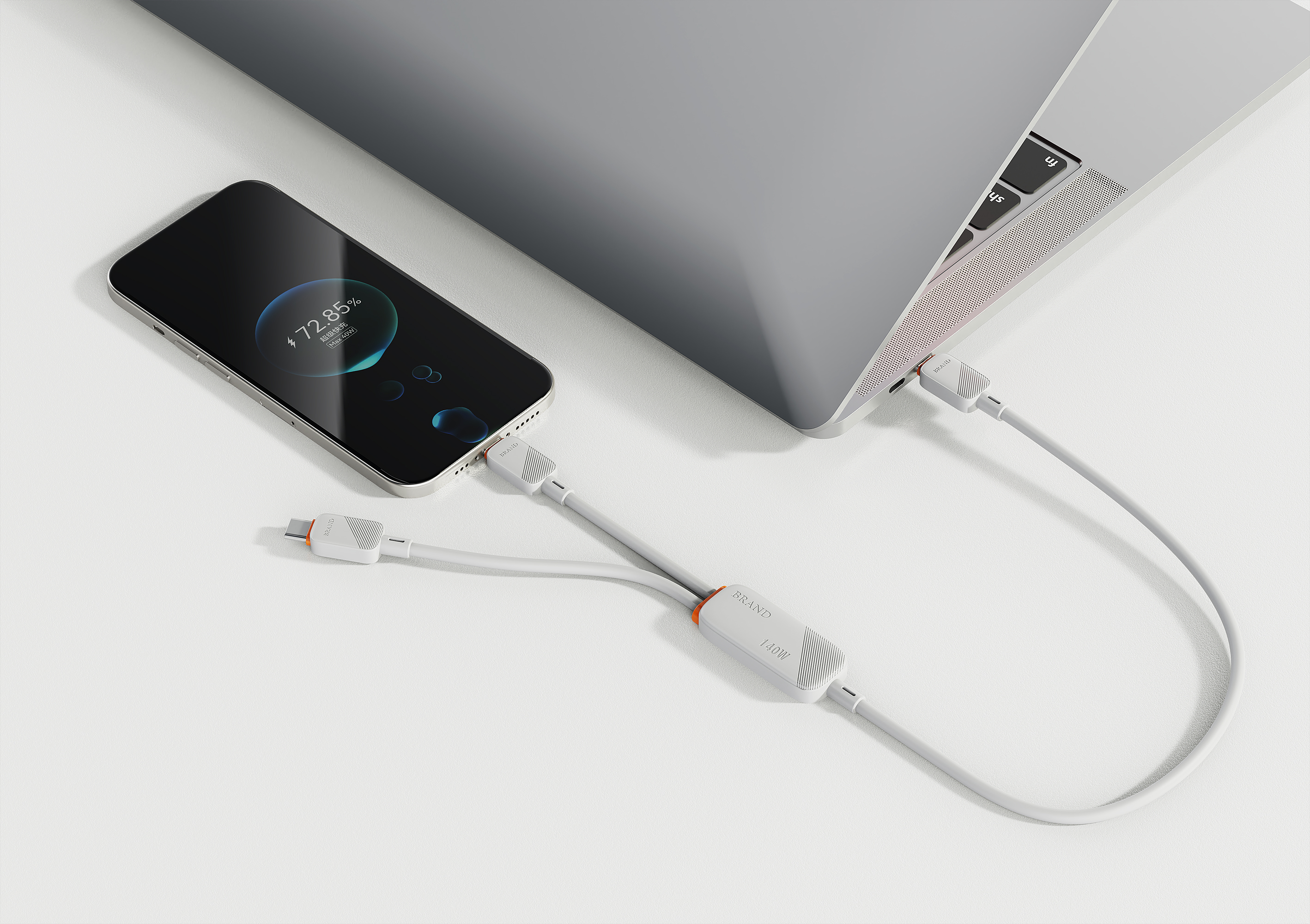 One-to-two data line，Electronics，industrial design，product design，3C digital，Consumer electronics design，