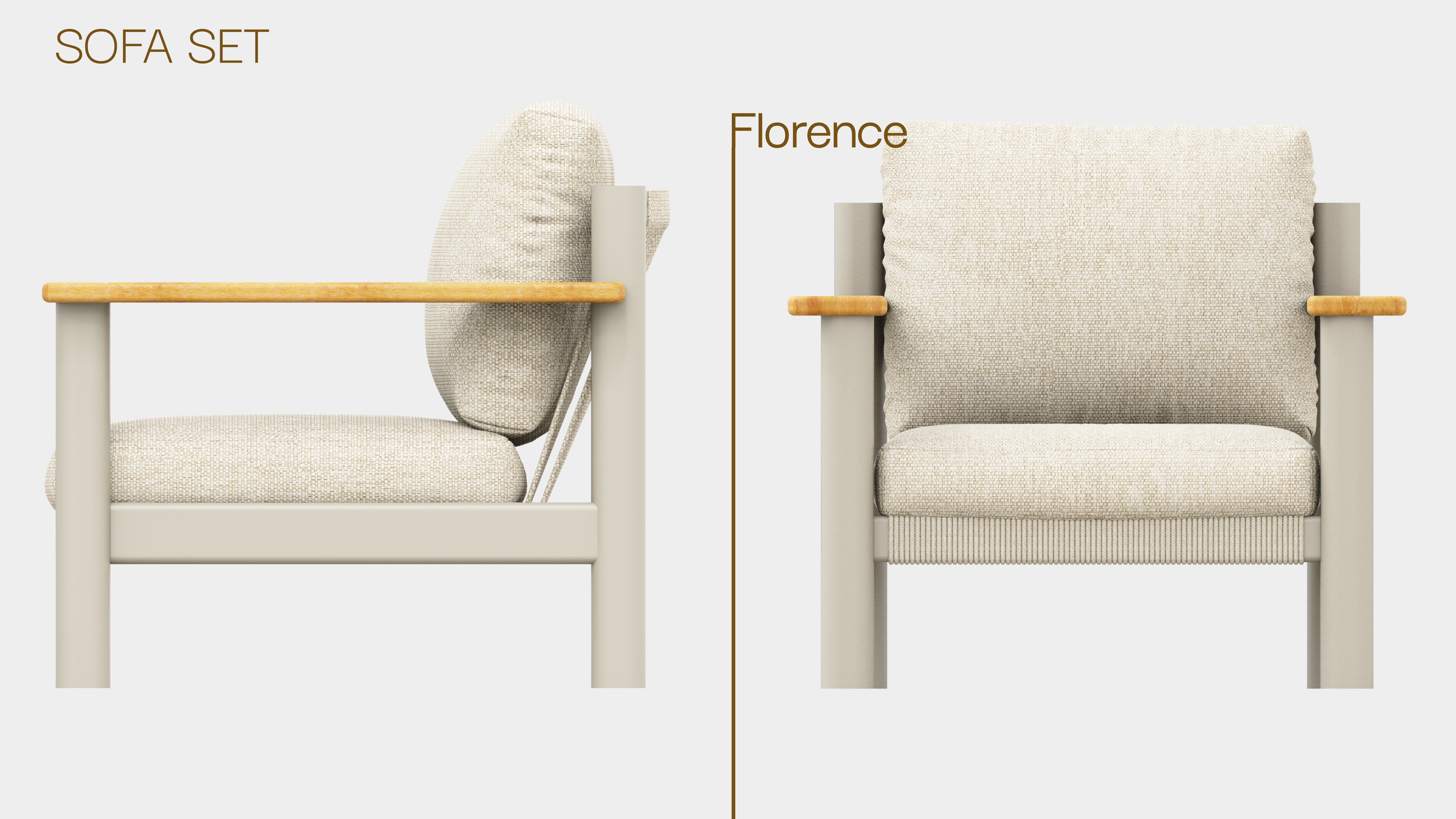 Outdoor sofa，product design，sofa，Outdoor Courtyard，