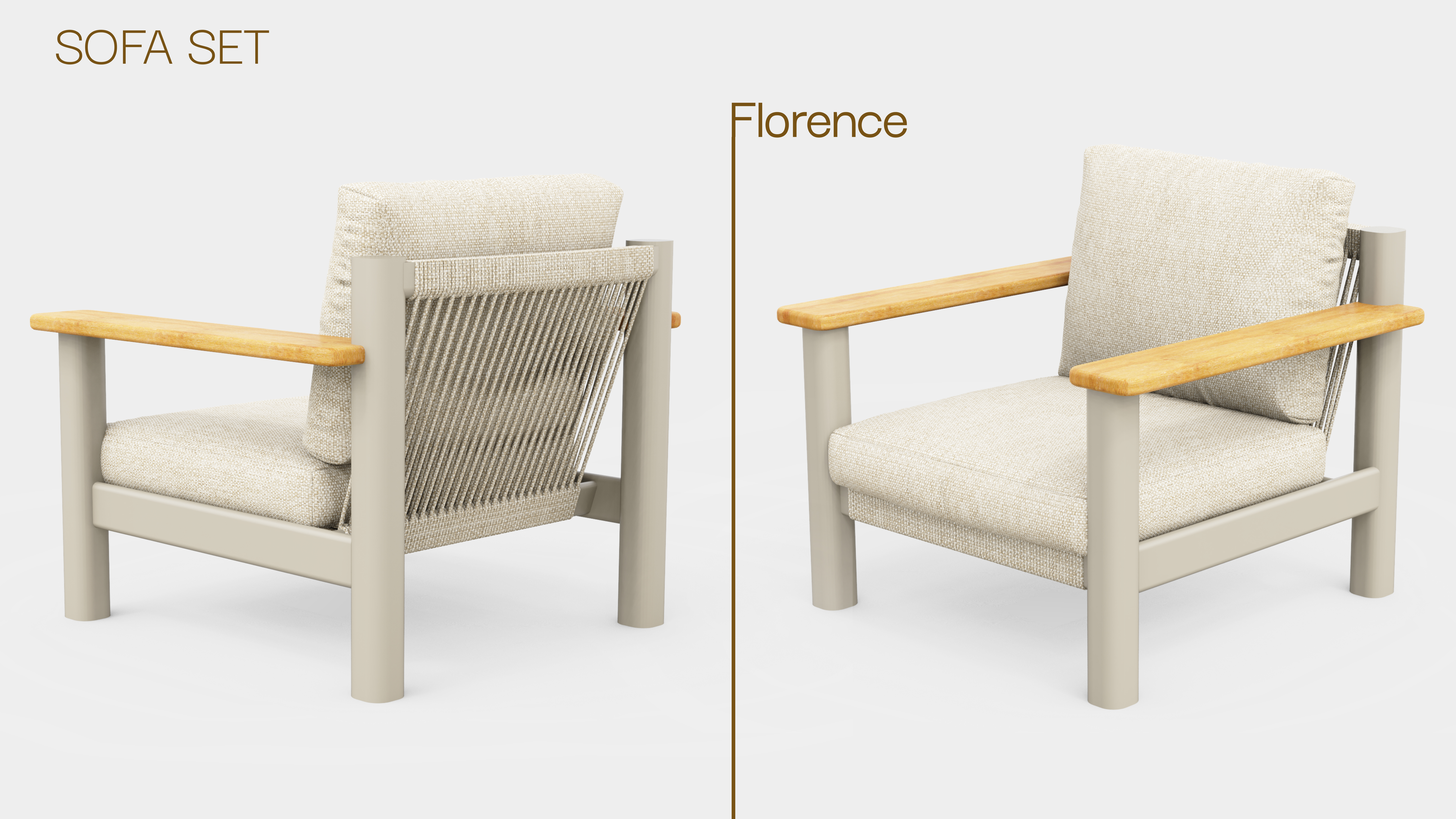 Outdoor sofa，product design，sofa，Outdoor Courtyard，