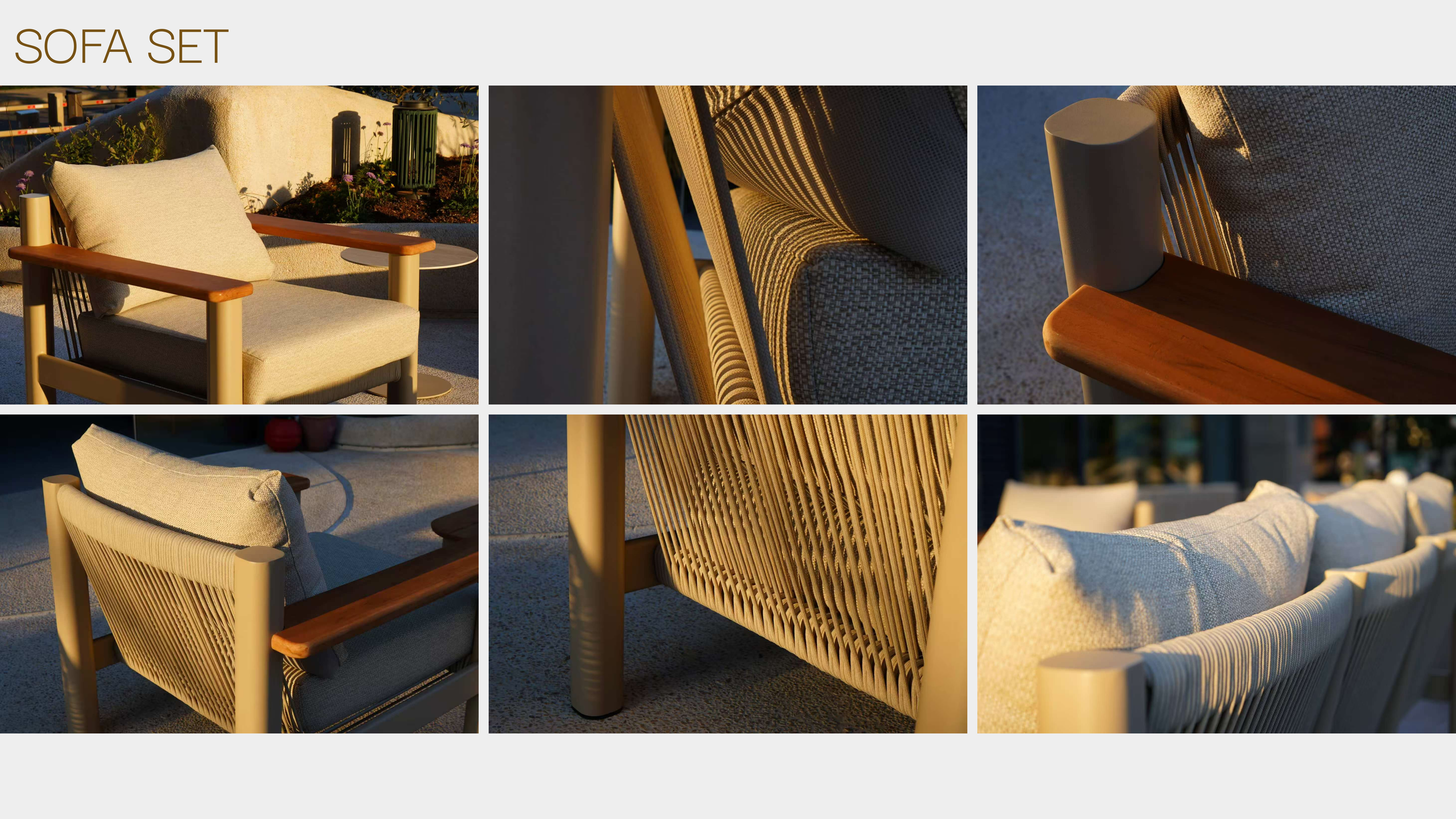 Outdoor sofa，product design，sofa，Outdoor Courtyard，