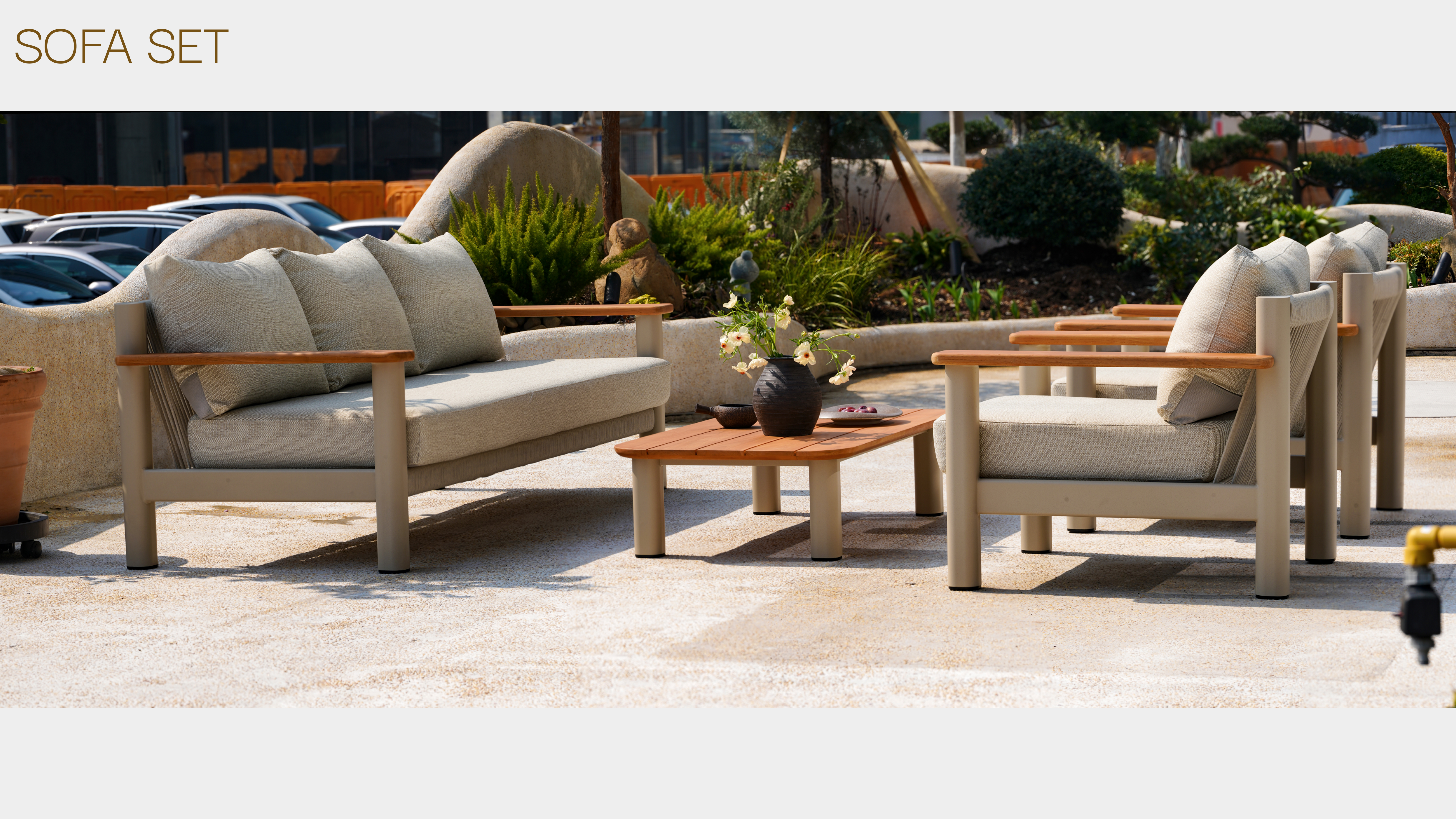 Outdoor sofa，product design，sofa，Outdoor Courtyard，