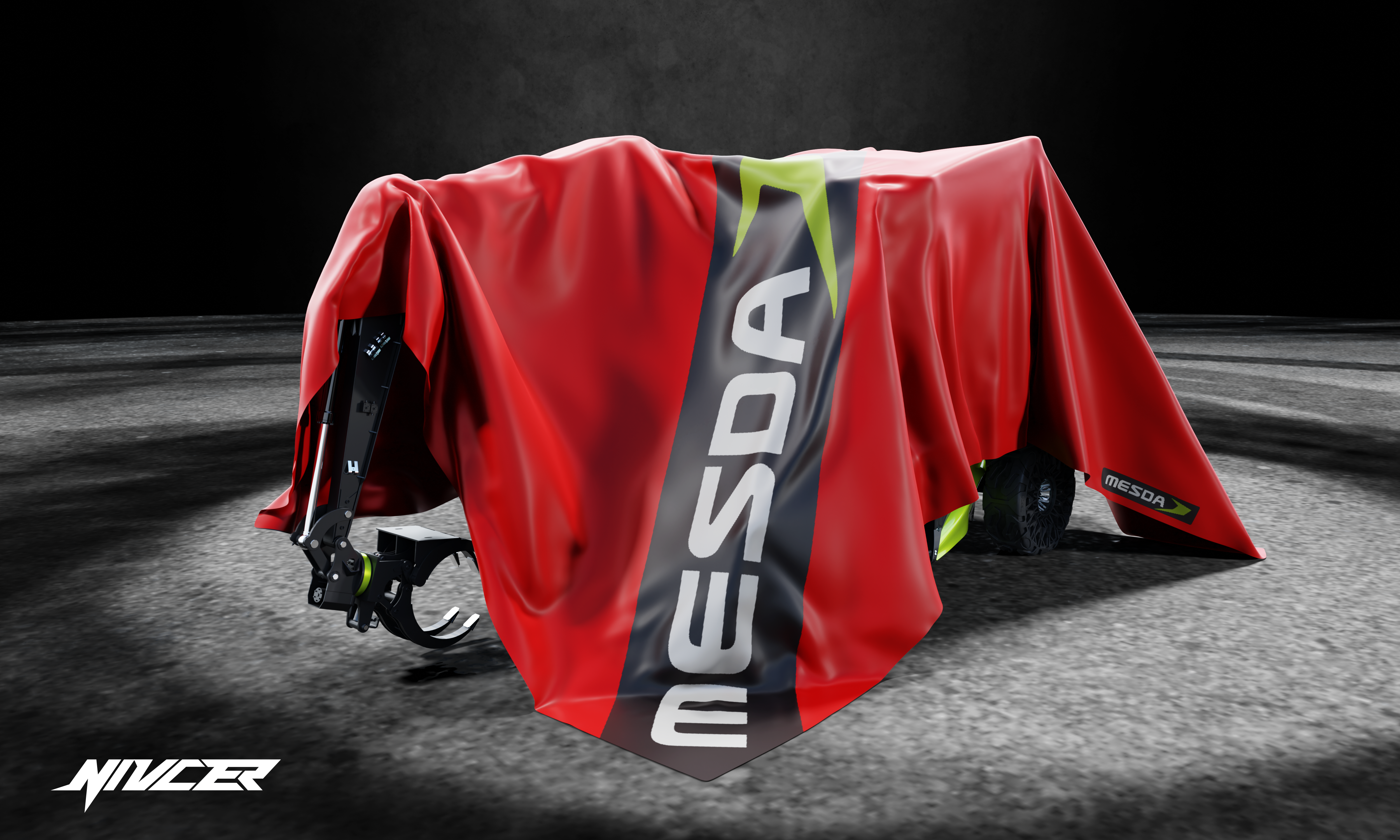 wheel excavator，Dump truck，Cyberpunk，construction machinery，Tools and equipment，Appearance design，industrial design，vehicle，