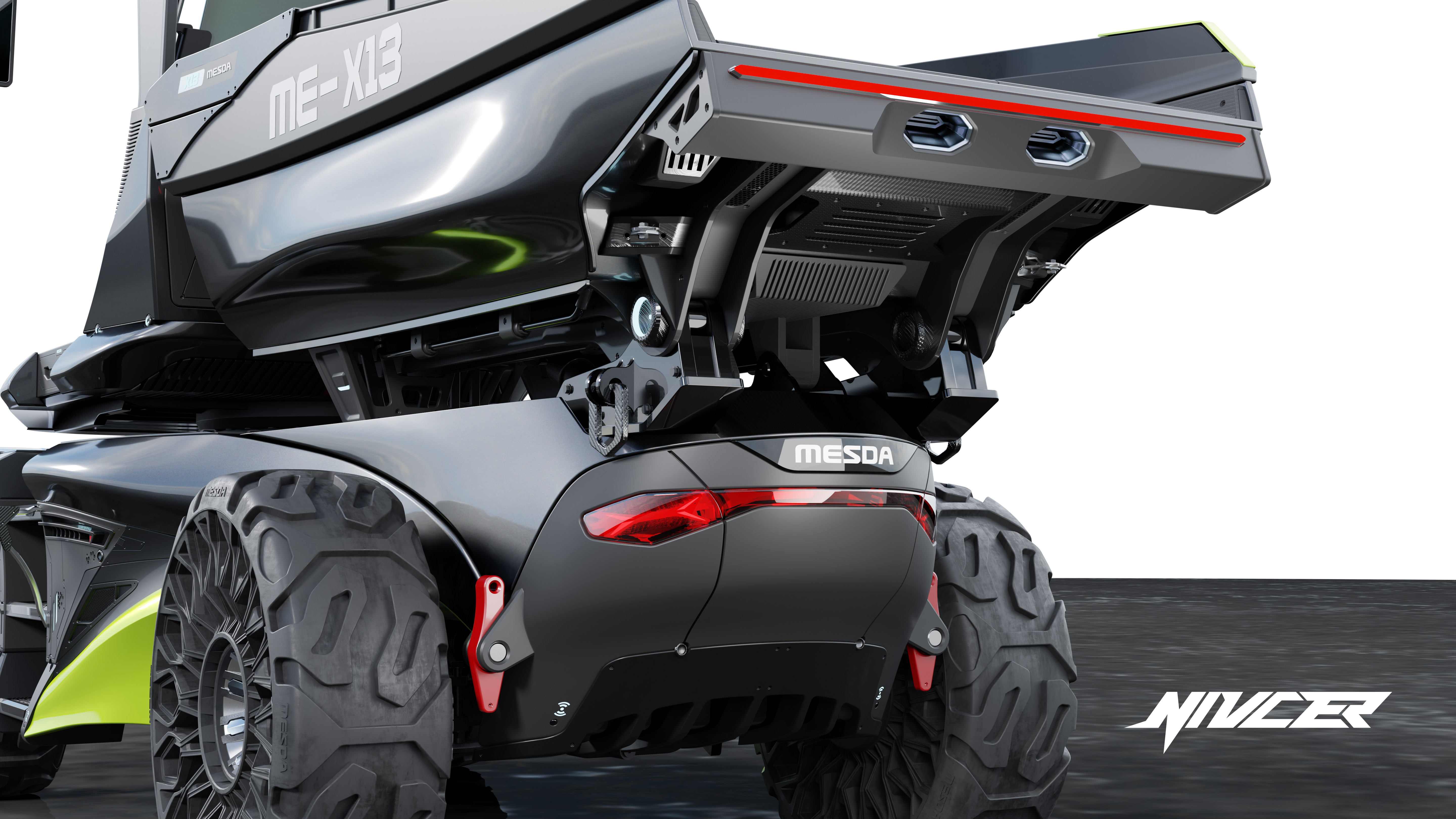 wheel excavator，Dump truck，Cyberpunk，construction machinery，Tools and equipment，Appearance design，industrial design，vehicle，