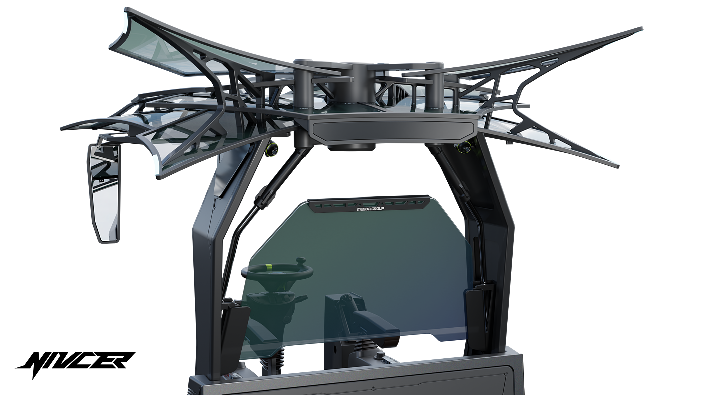 wheel excavator，Dump truck，Cyberpunk，construction machinery，Tools and equipment，Appearance design，industrial design，vehicle，