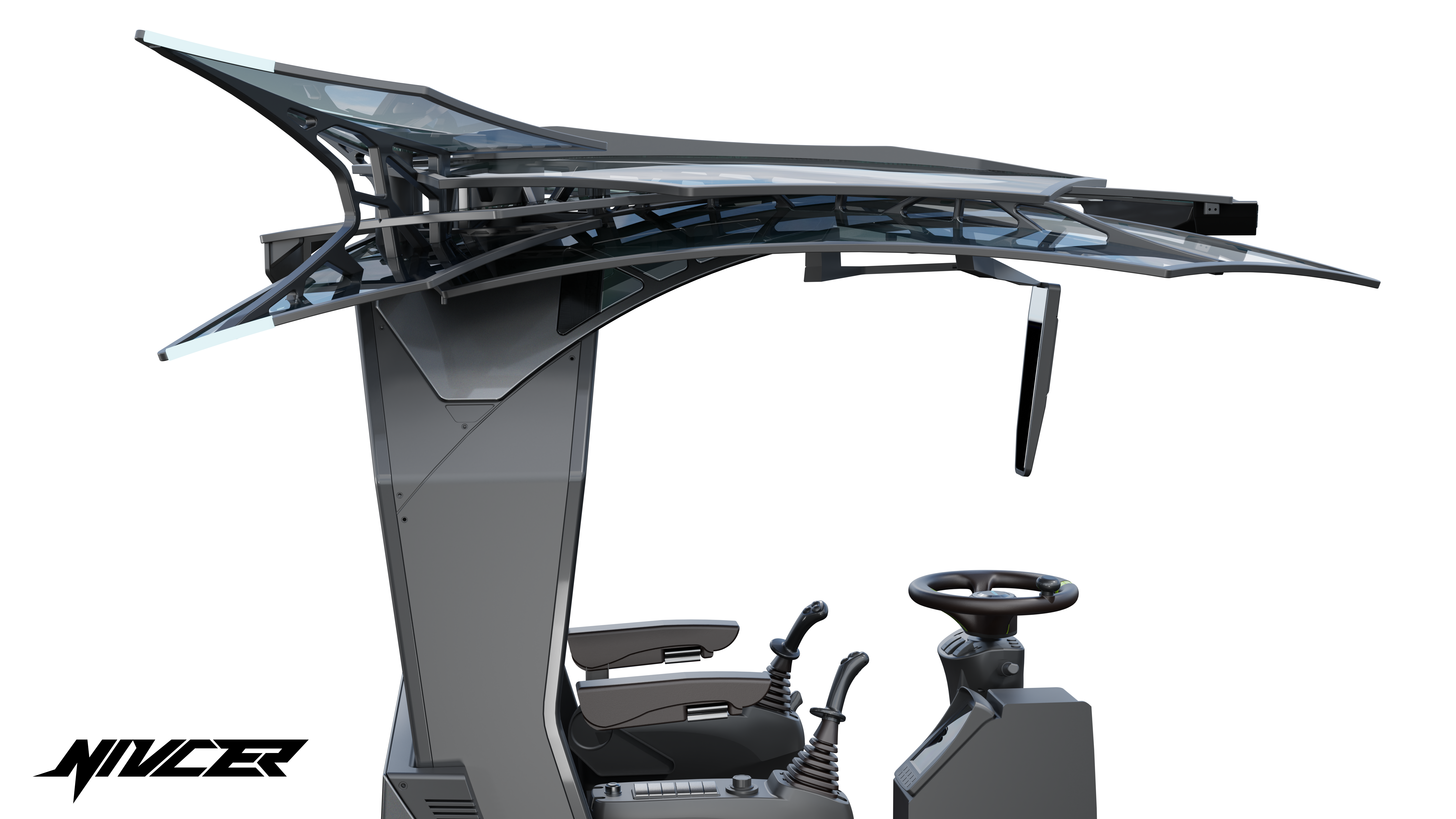 wheel excavator，Dump truck，Cyberpunk，construction machinery，Tools and equipment，Appearance design，industrial design，vehicle，