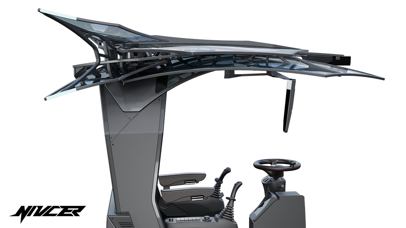 wheel excavator，Dump truck，Cyberpunk，construction machinery，Tools and equipment，Appearance design，industrial design，vehicle，
