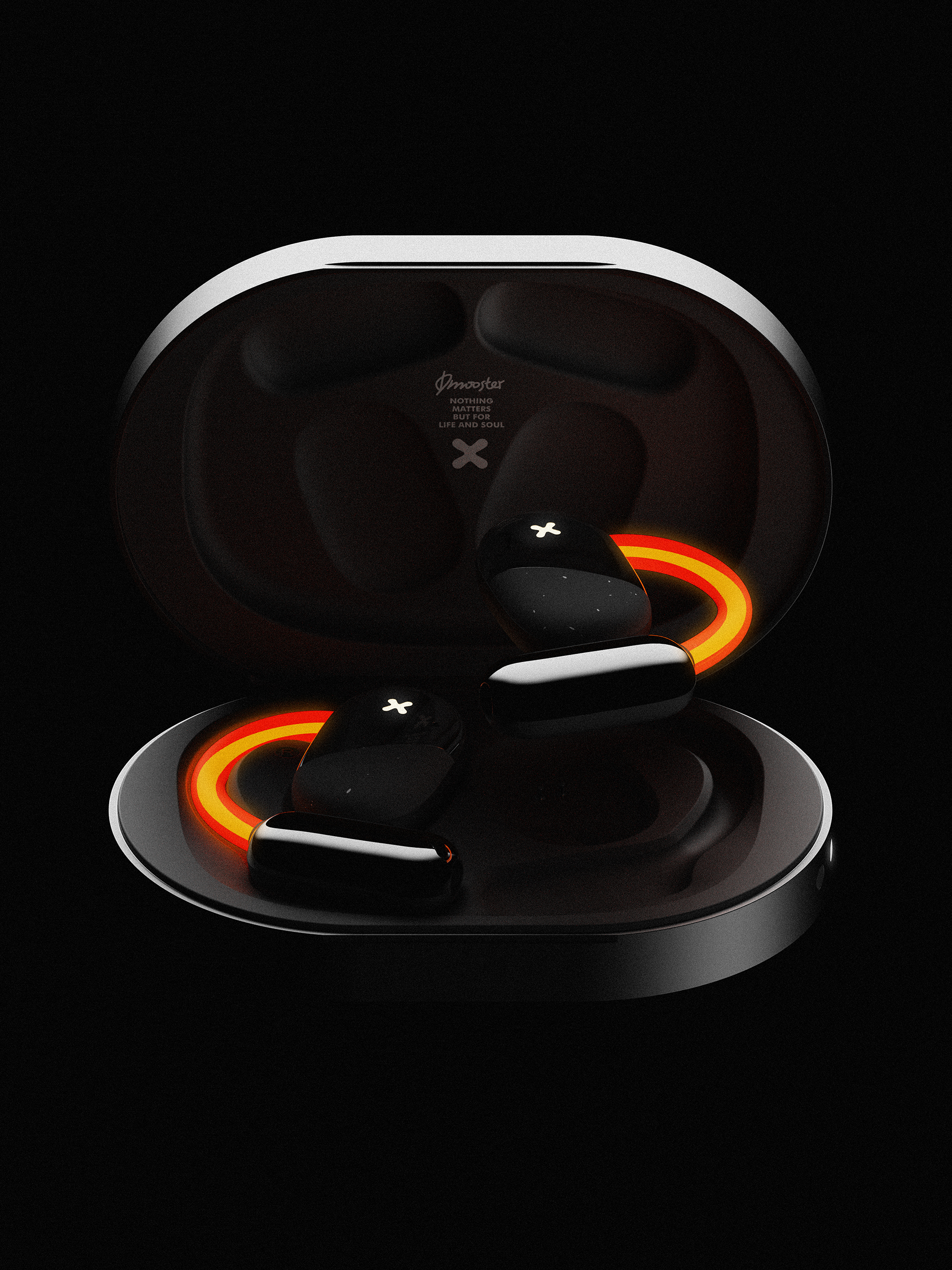 dmooster，Big Monster，Bluetooth headset，Open headphones，industrial design，Chaopin，Render，ows，