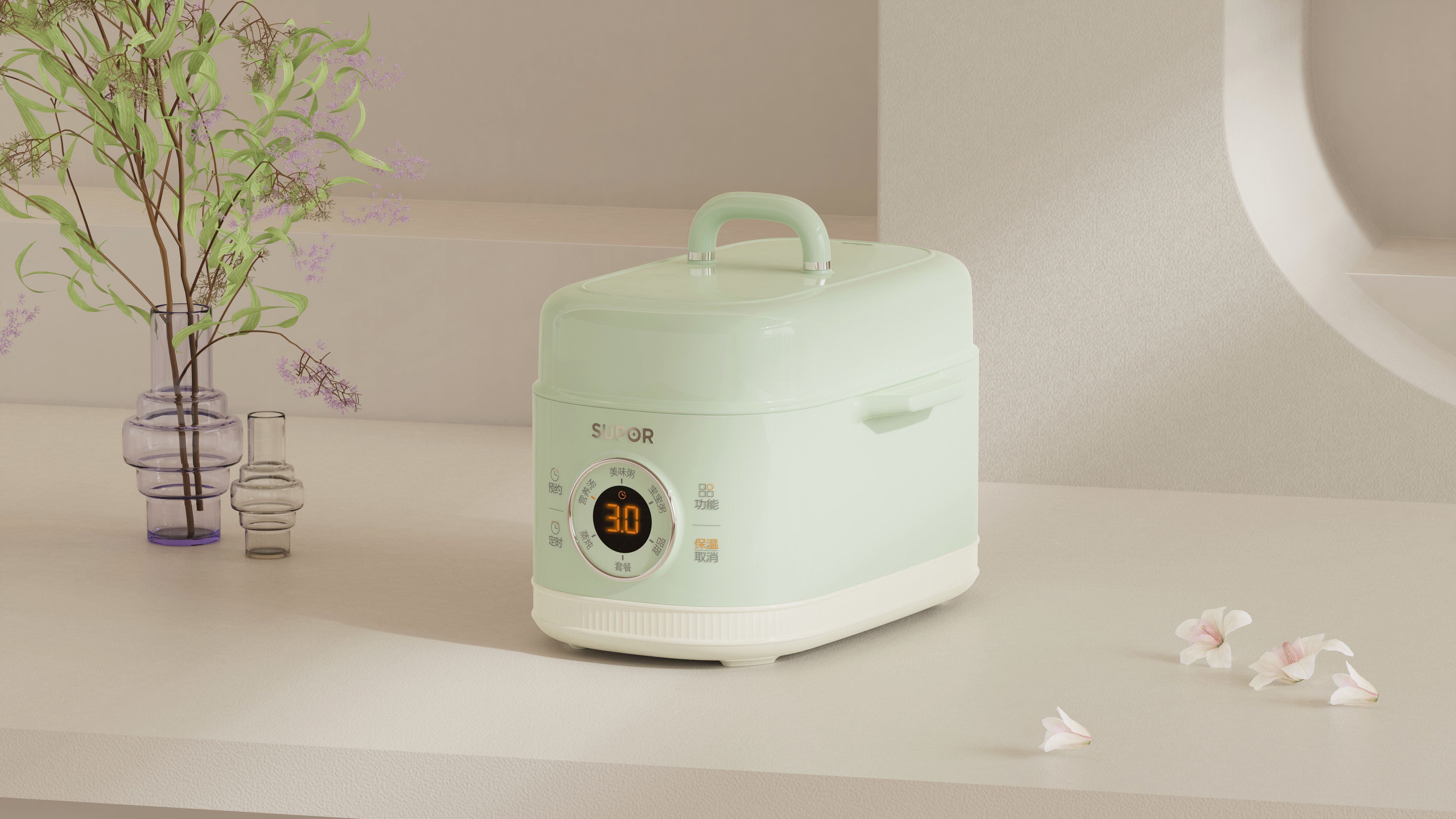 Electric stewing cup，Electric steamer，Double-gallbladder stew cup，