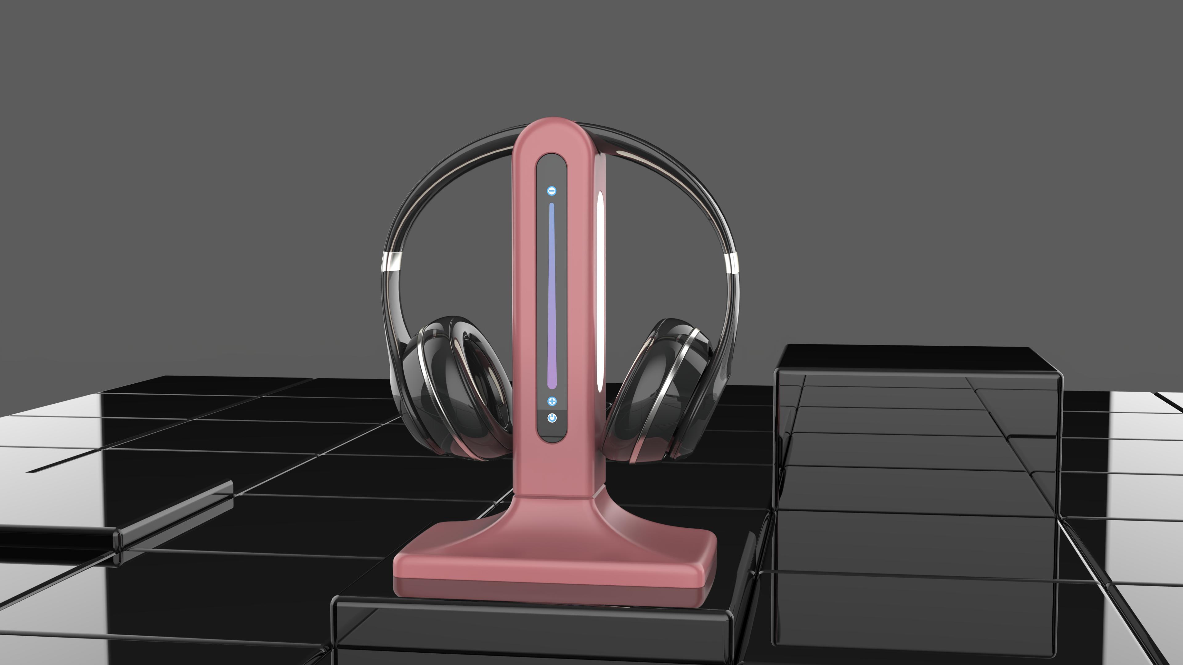 Desk lamp，Lamp design，Lighting design，E-sports desk lamp，Earphone bracket，Rhythmic table lamp，Zhongshan Ancient Town，Appearance design，