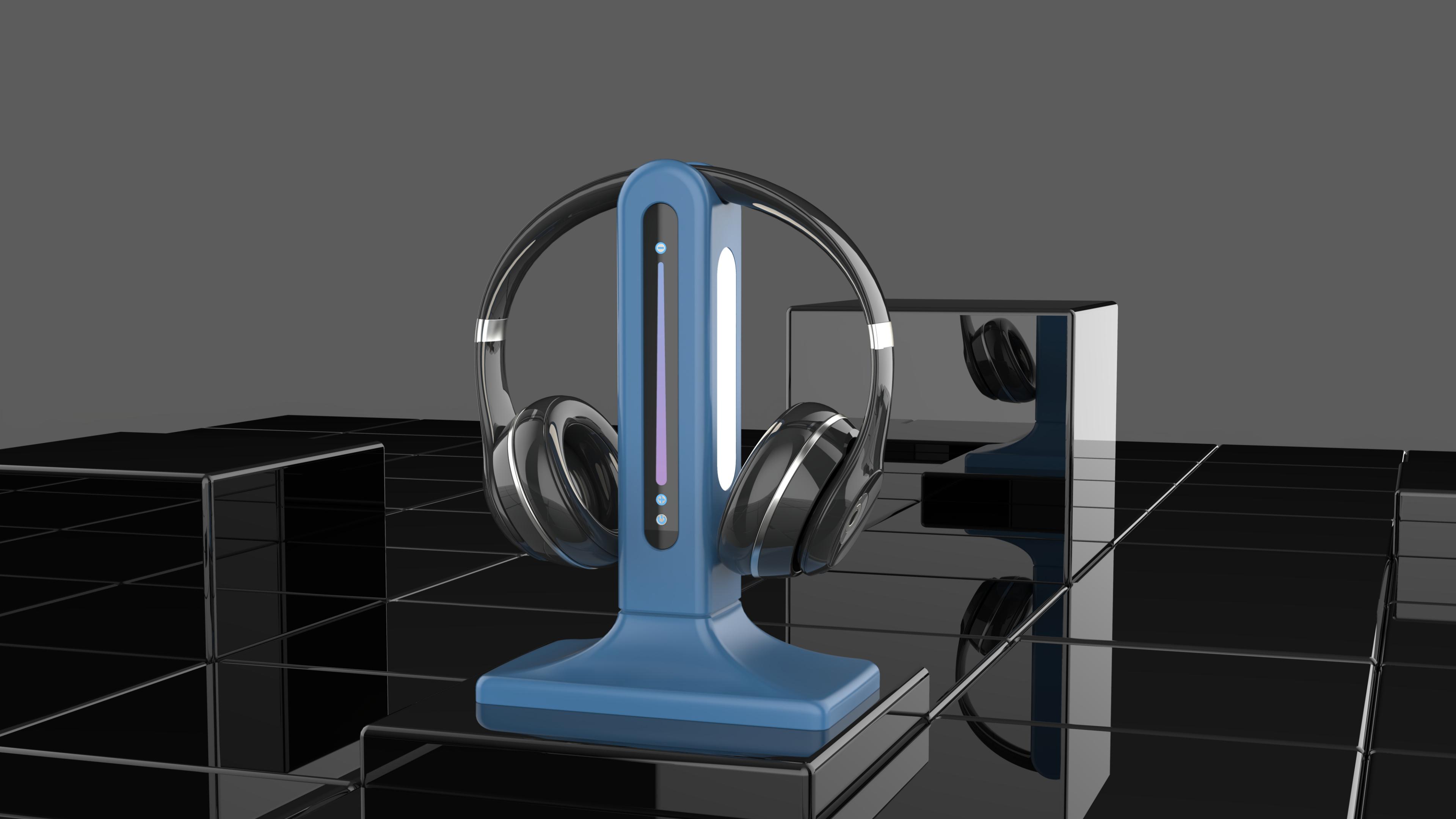 Desk lamp，Lamp design，Lighting design，E-sports desk lamp，Earphone bracket，Rhythmic table lamp，Zhongshan Ancient Town，Appearance design，