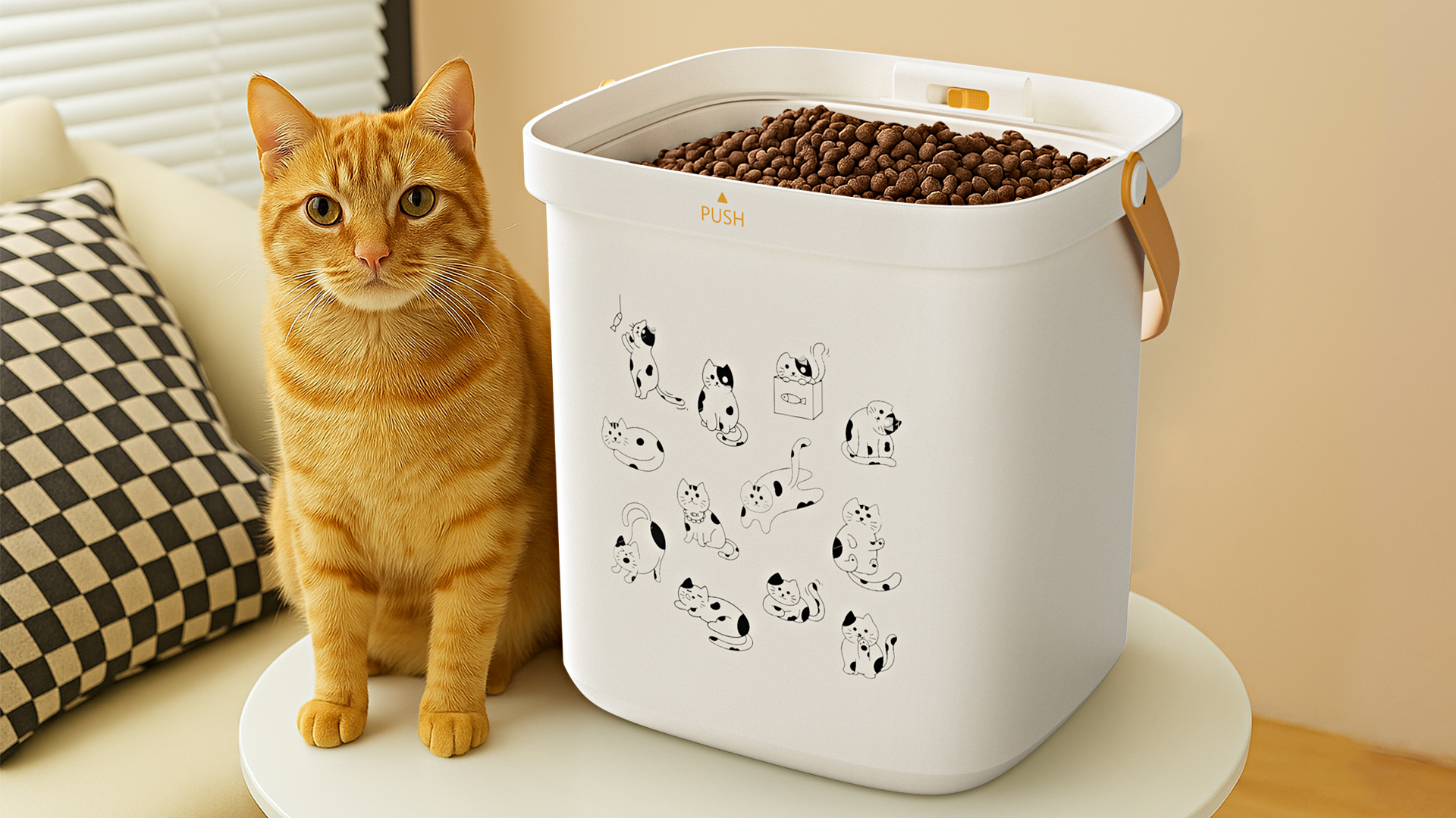 Design of Pet Grain Storage Barrel，Pet product design，Pet products design，Industrial product design，Product appearance design，Pet Product Design Company，