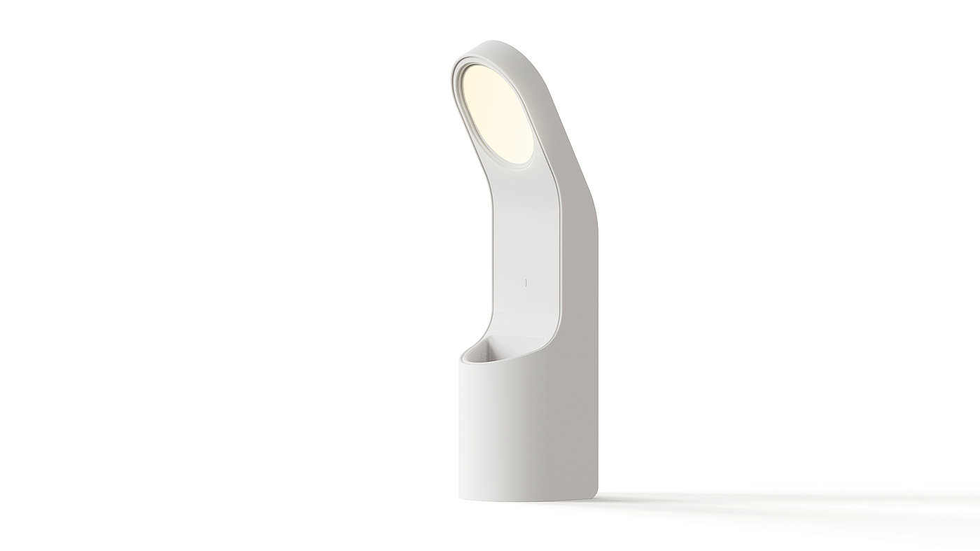 pen container，Desk lamp，desk lamp，industrial design，