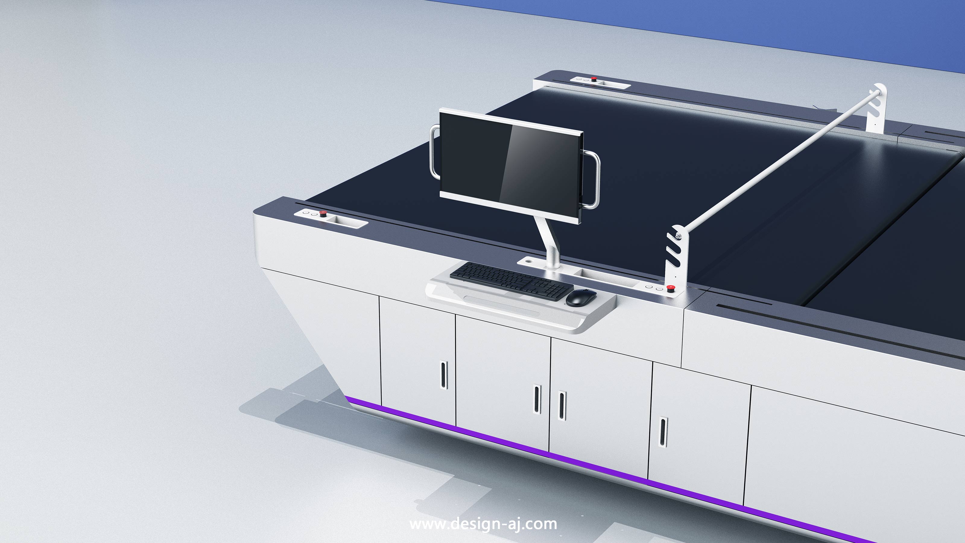 Design of Automatic Cutting Machine，industrial equipment ，Sheet metal equipment design，Machine tool design，industrial design，Aijia industrial design，