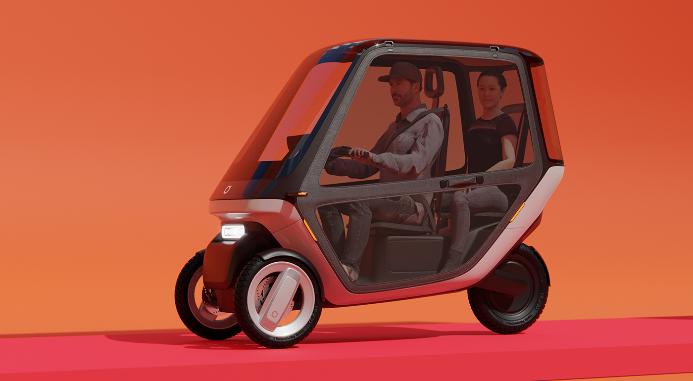 Lemmo POD，Three-wheel electric assist cart，vehicle，originality，