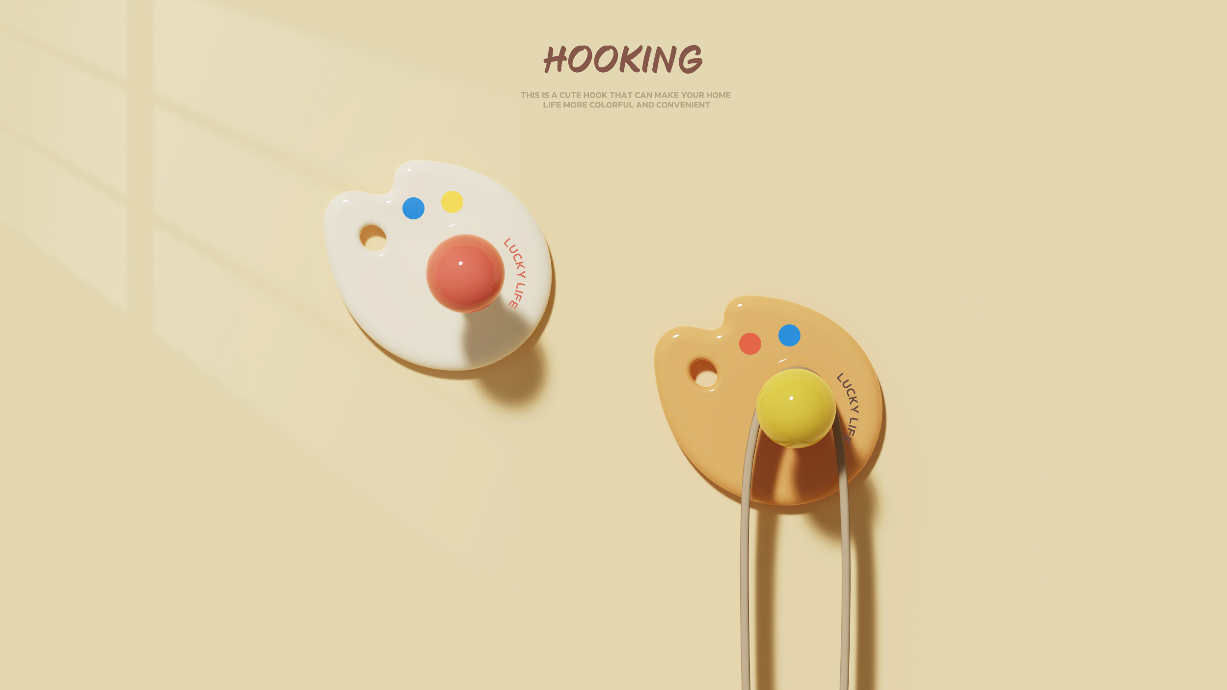 a hook，round ball，lovely，shell，Drawing board，flower，
