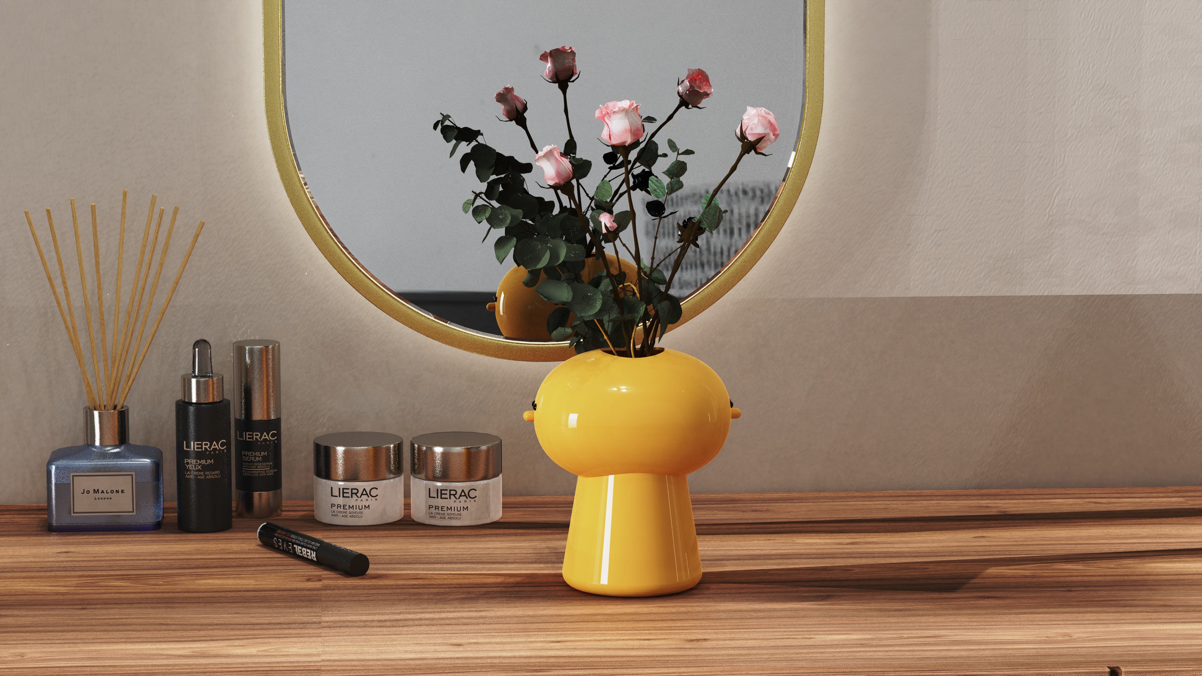 Ceramic Flower Ornament，Cream wind，Advanced Feeling，Jewelry Gift，Quiet wind，TV cabinet desktop minimalist，Ceramic Flower Ornament，