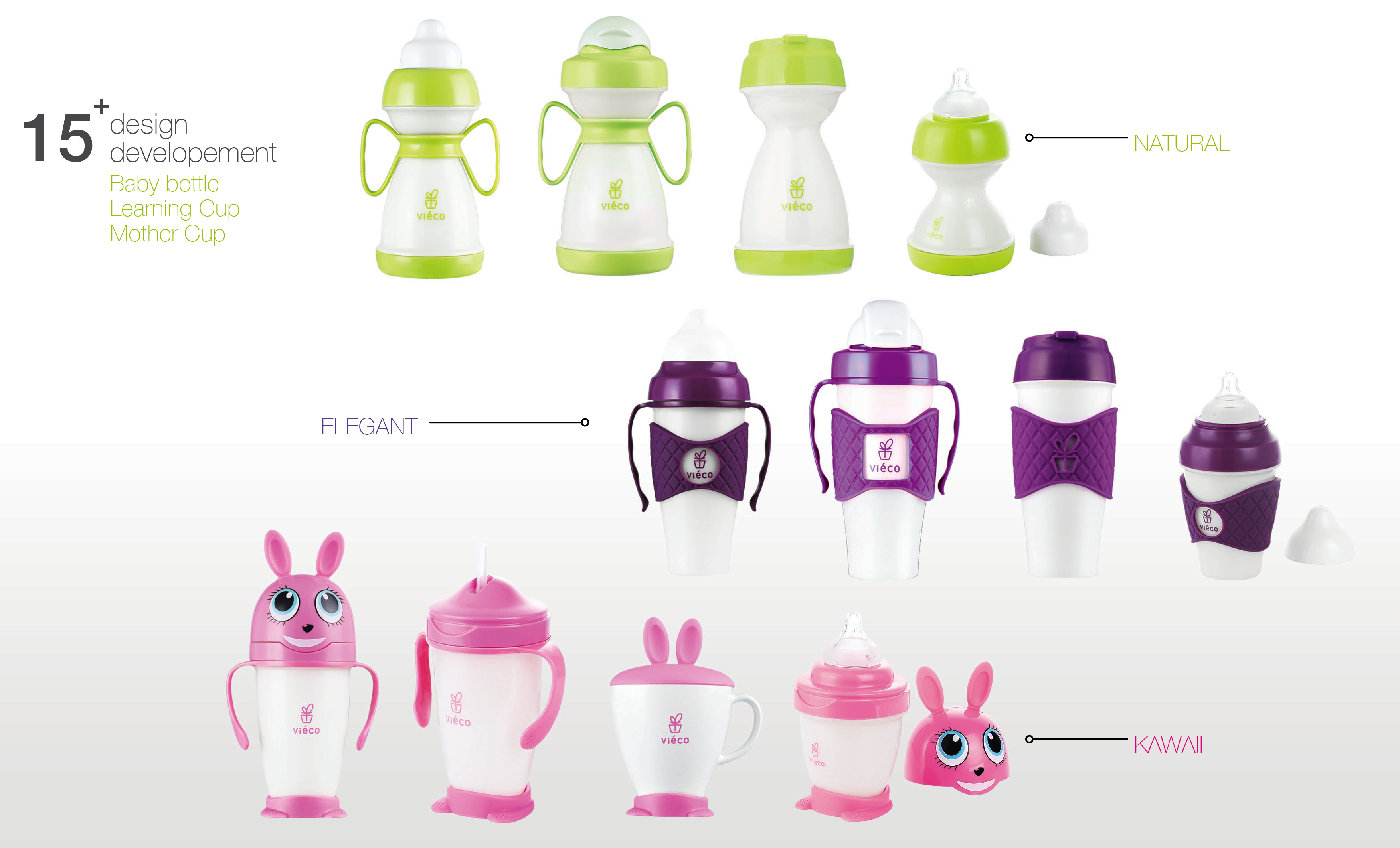 Cartoon，modelling，Child mother and baby，Water bottle，