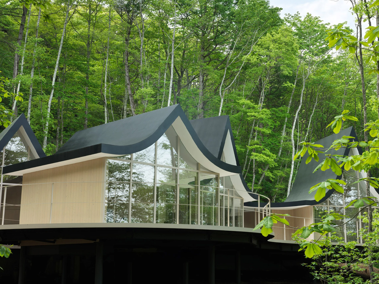 Family house，Natural landscape，Japanese architecture，No Entry，Wooden house，