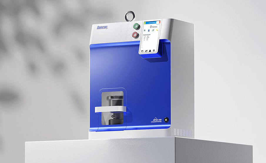 industrial equipment ，Sample preparation for elemental analysis，hydraulic press，Bench hydraulic press，industrial design，product design，