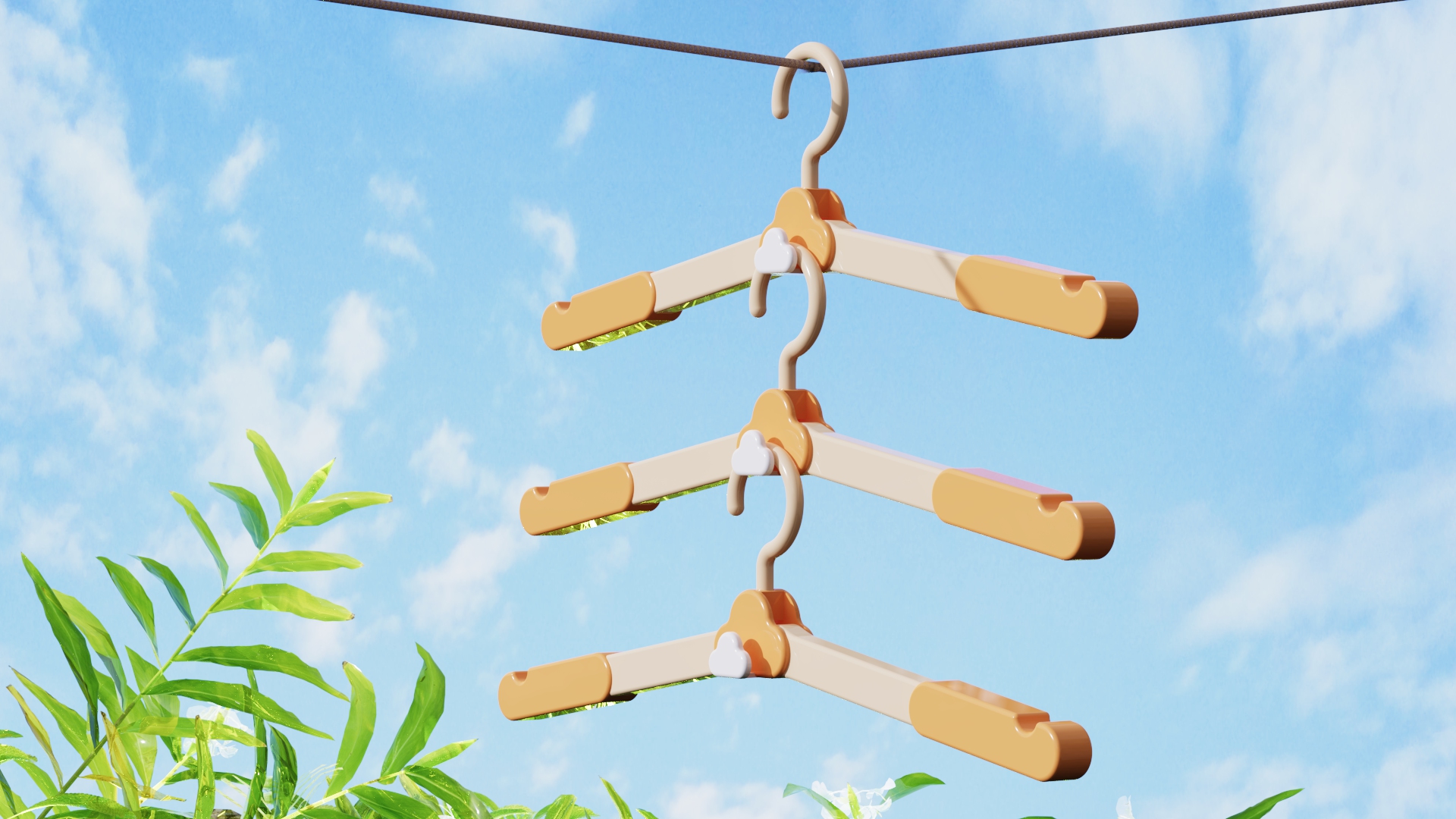 Using cloud elements, modeling cartoon cute，