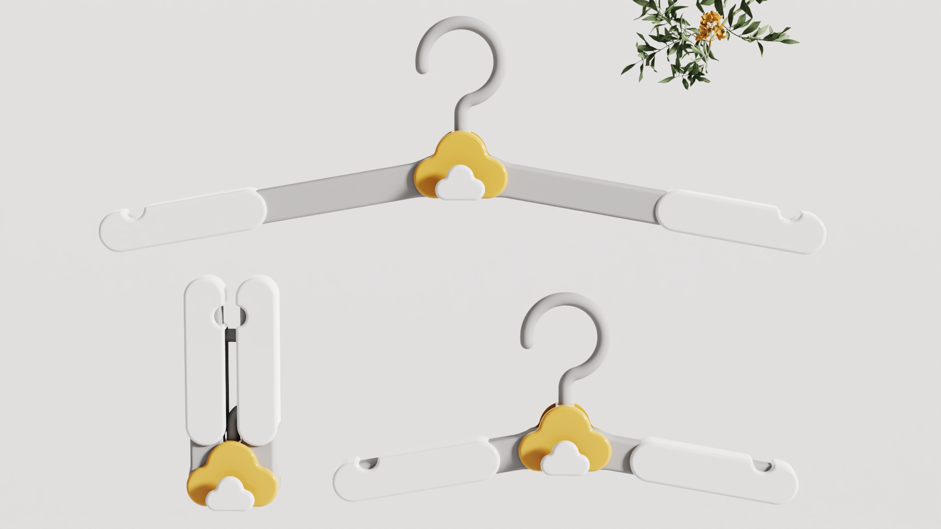 Using cloud elements, modeling cartoon cute，