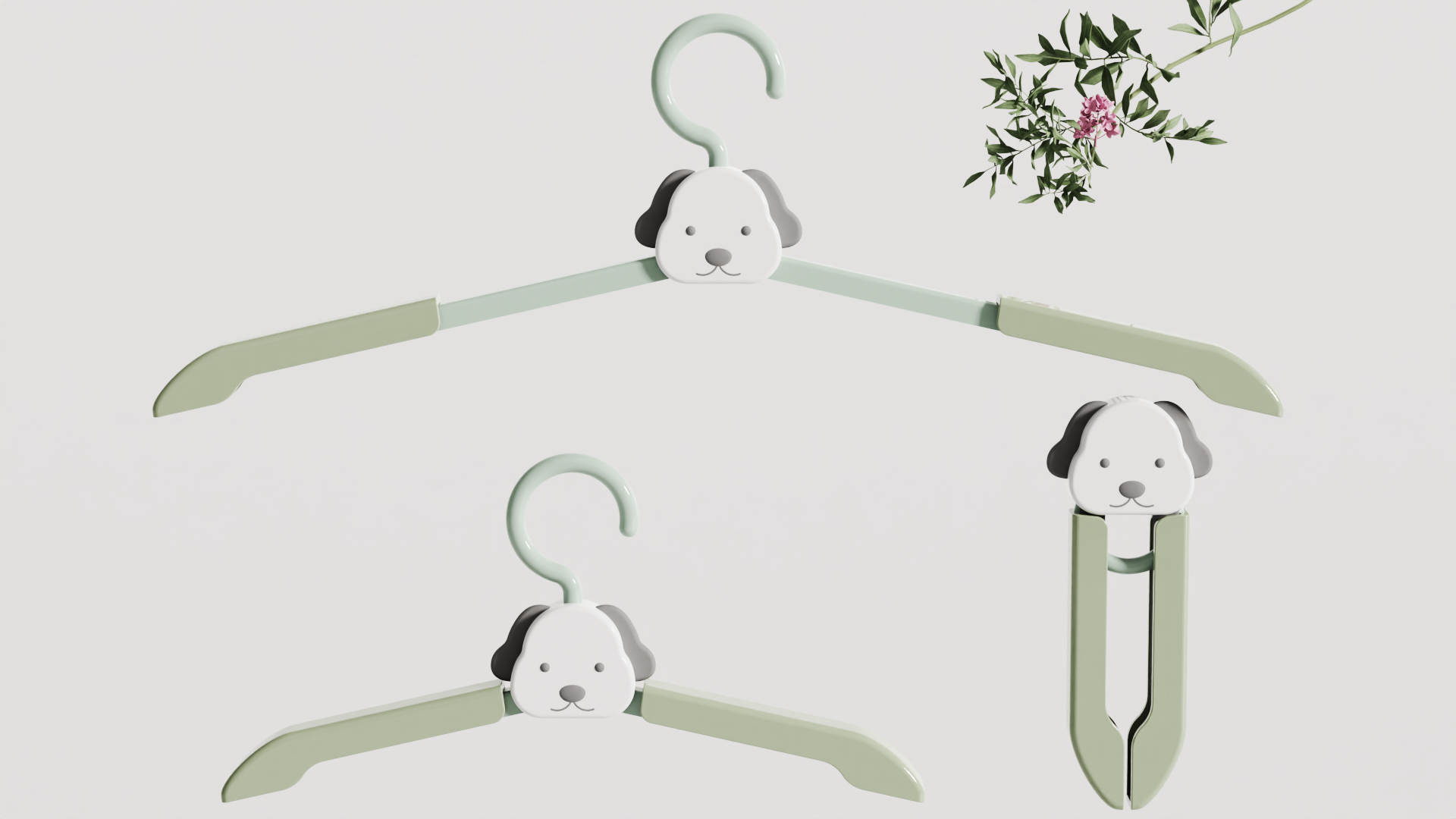 Folding clothes hanger，