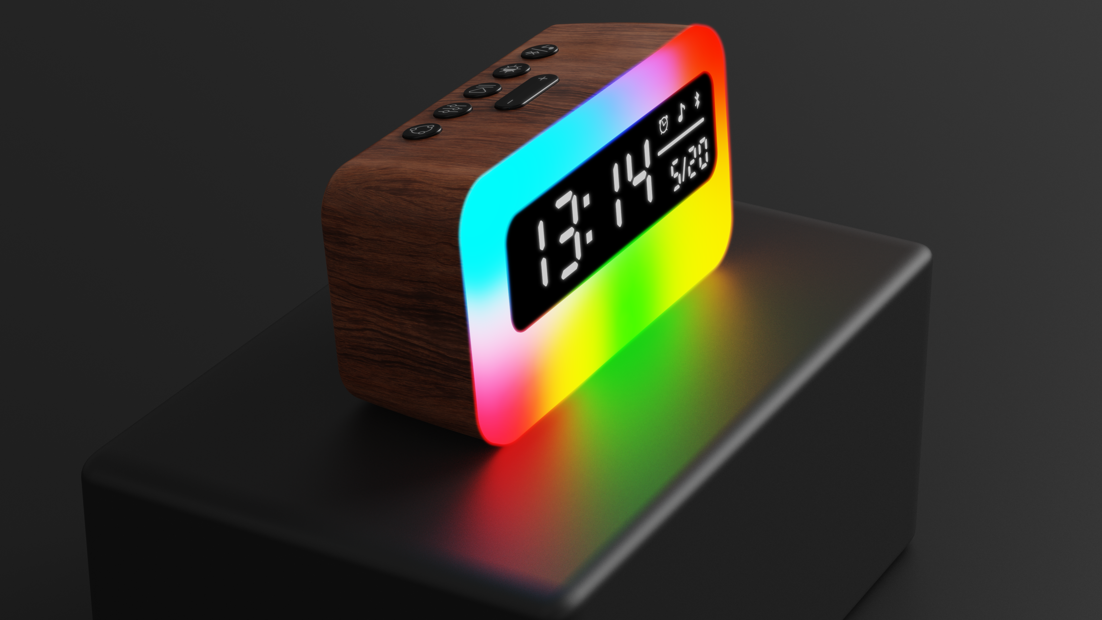 Ambience, home, clock sounding machine.，