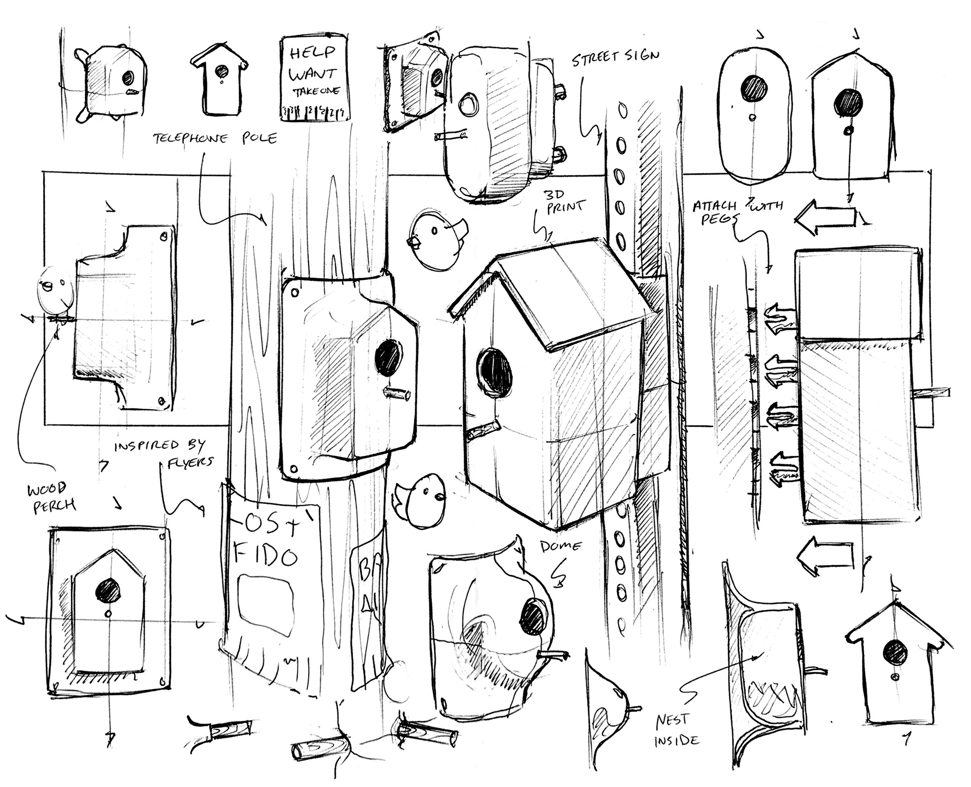 product design，aviary，Flyers，